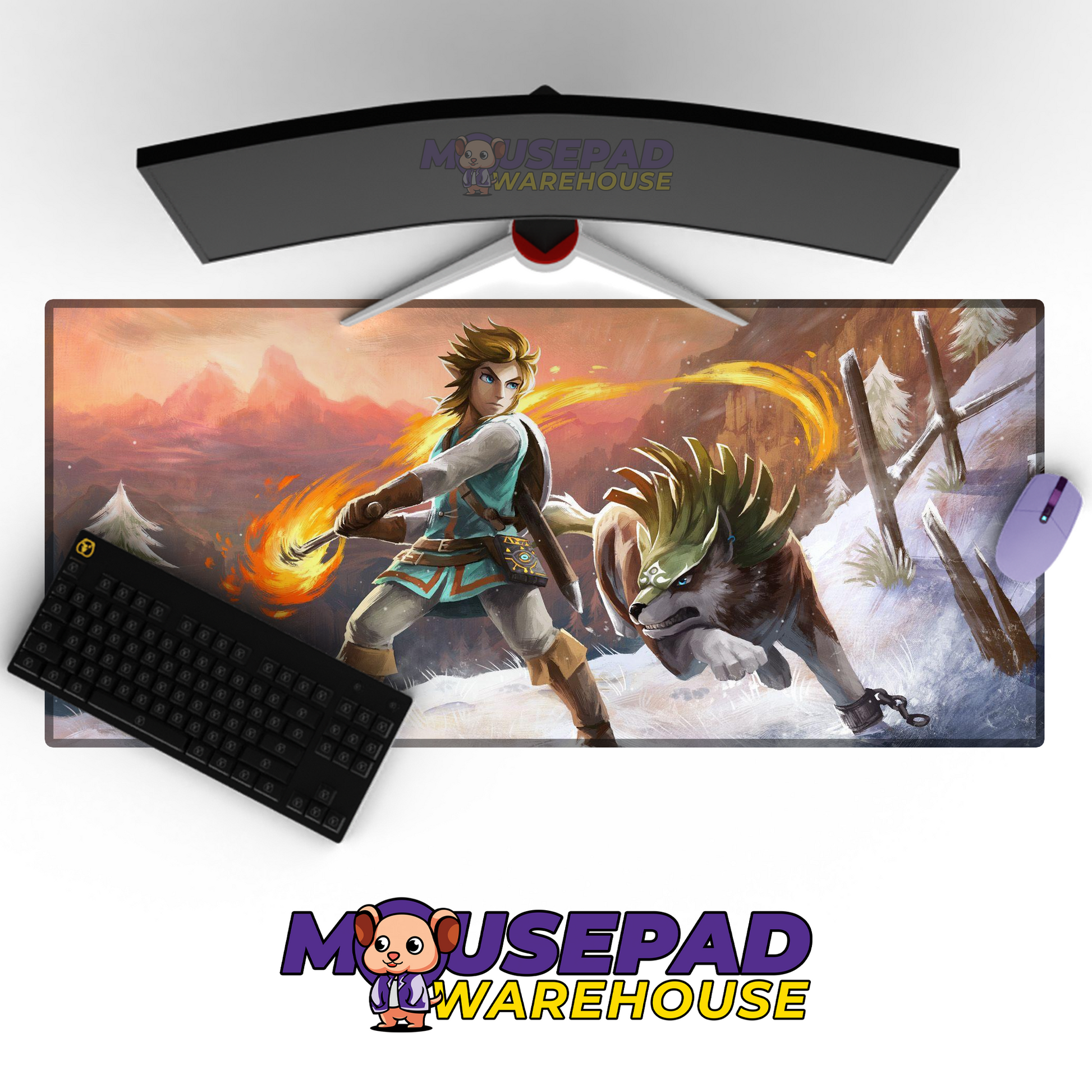The Legend of Zelda Breath of the Wild V13 Mousepad Mockup
