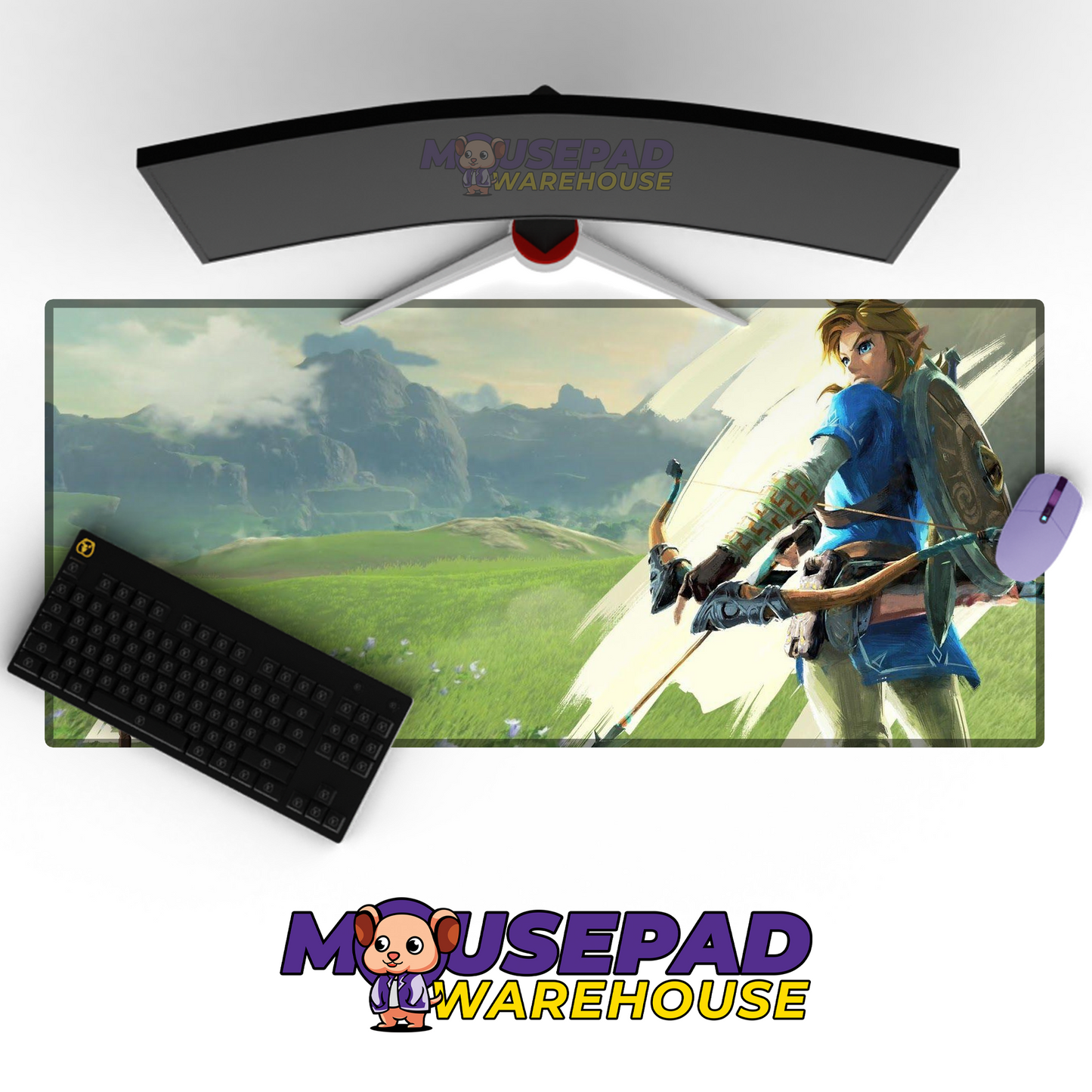 The Legend of Zelda Breath of the Wild V18 Mousepad Mockup