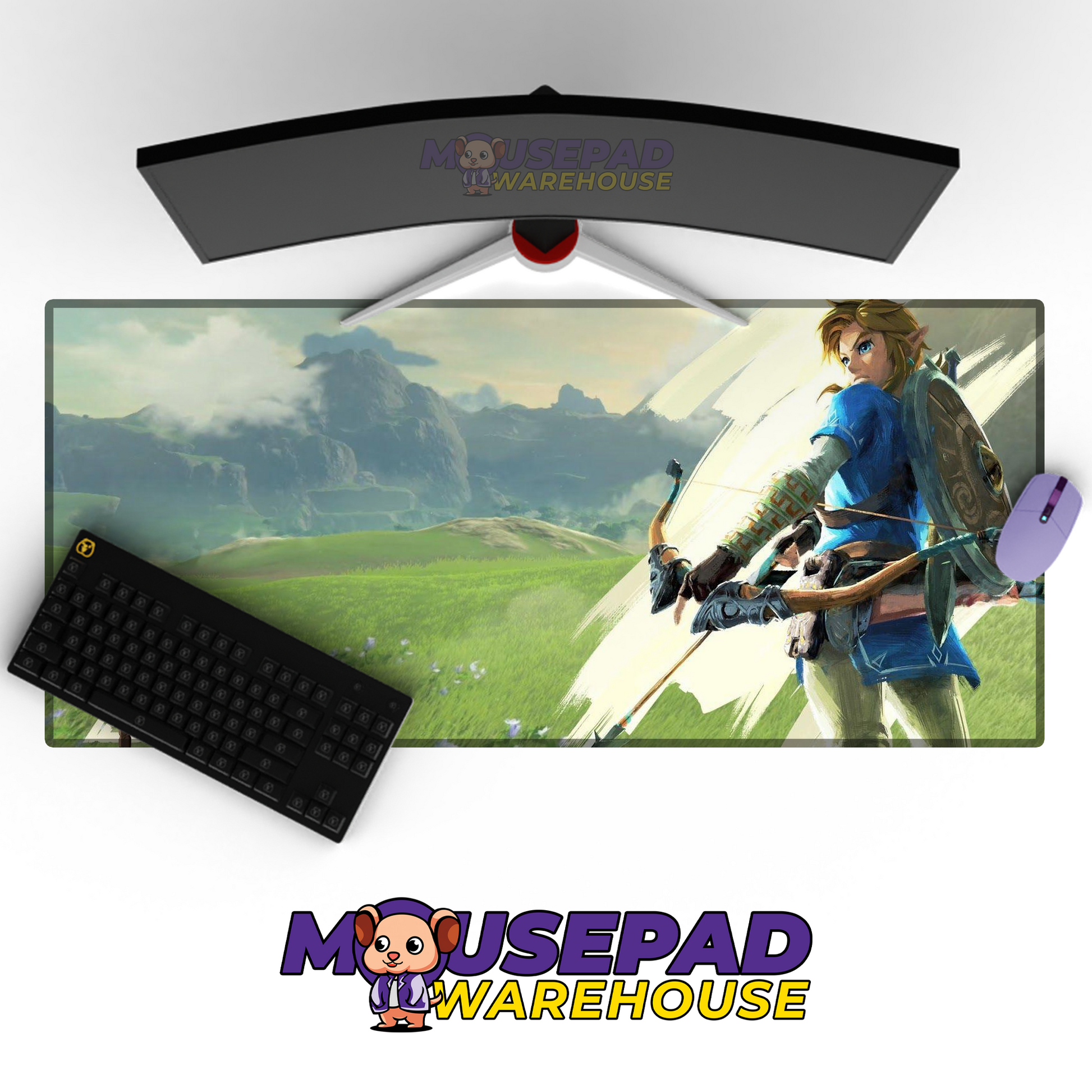 The Legend of Zelda Breath of the Wild V18 Mousepad Mockup