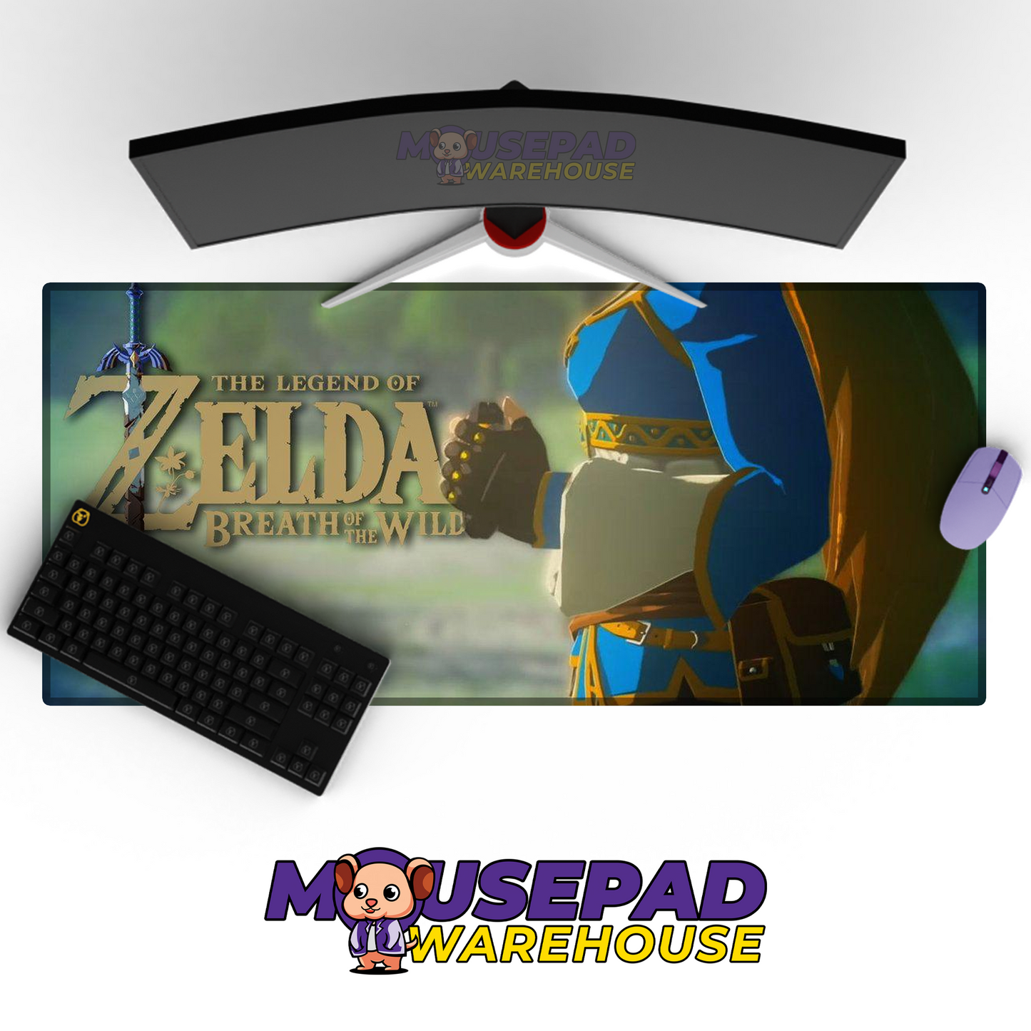 The Legend of Zelda Breath of the Wild V19 Mousepad Mockup