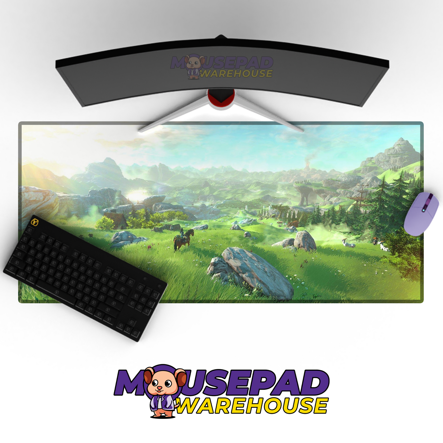 The Legend of Zelda Breath of the Wild V20 Mousepad Mockup