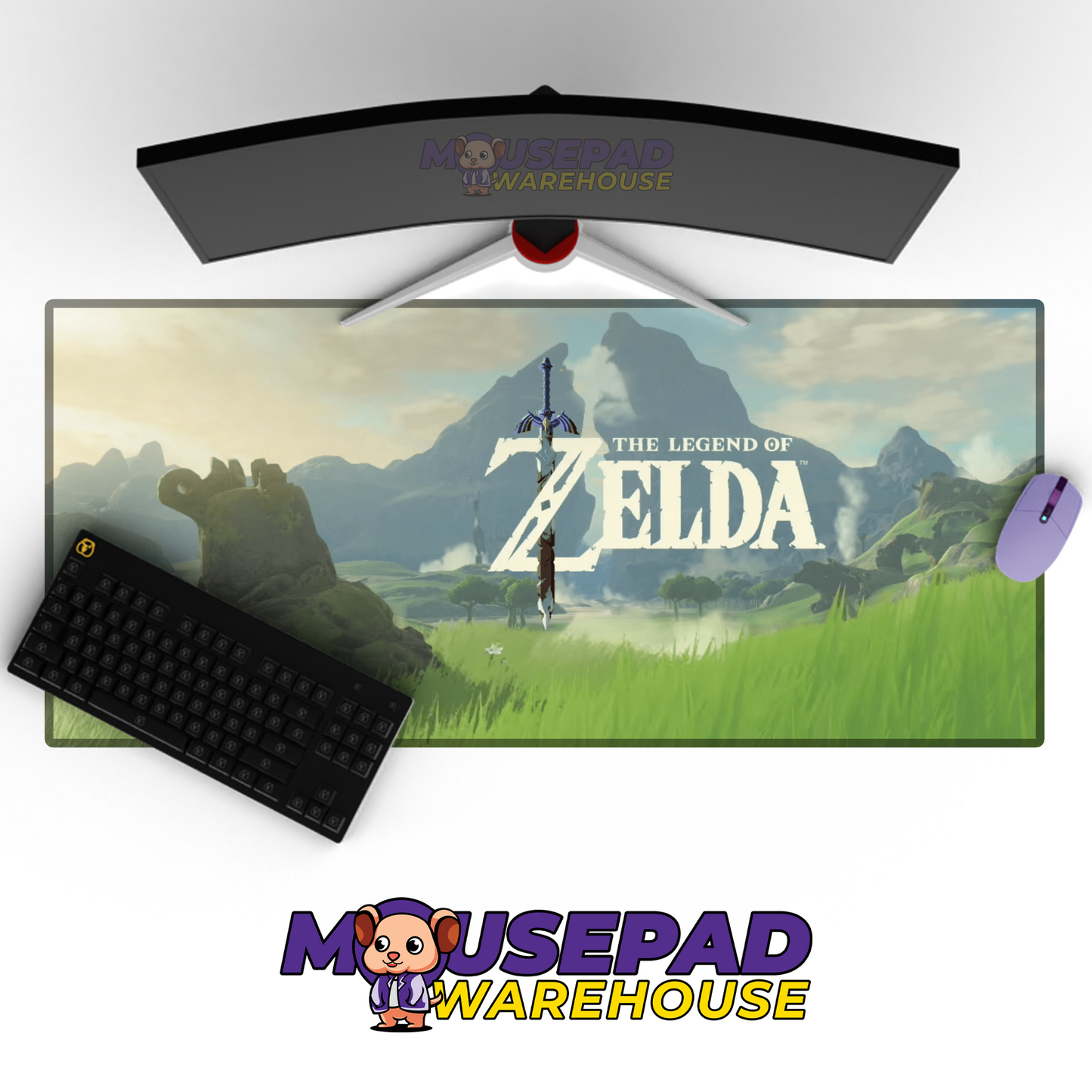 The Legend of Zelda Breath of the Wild V3 Mousepad Mockup