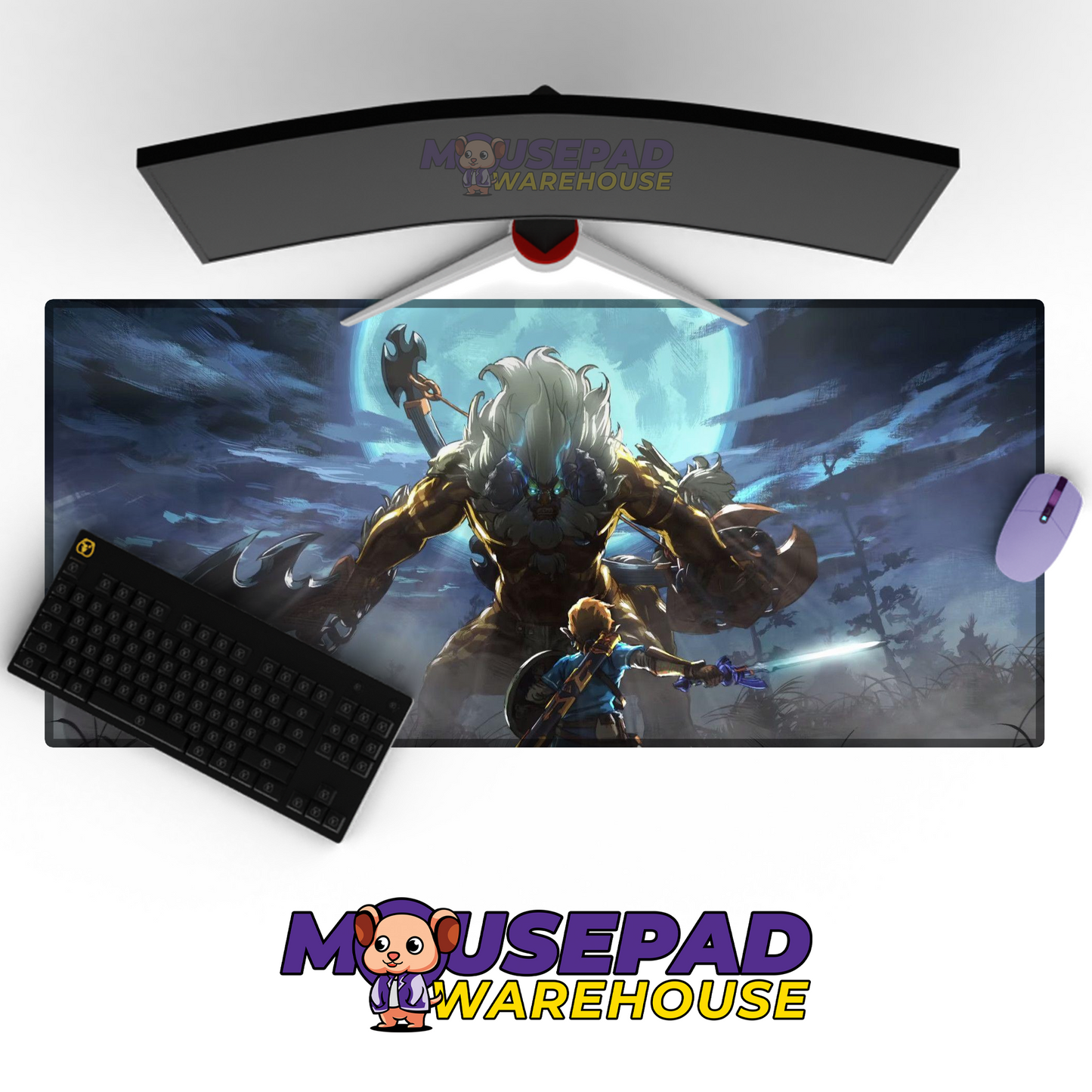 The Legend of Zelda Breath of the Wild V5 Mousepad Mockup