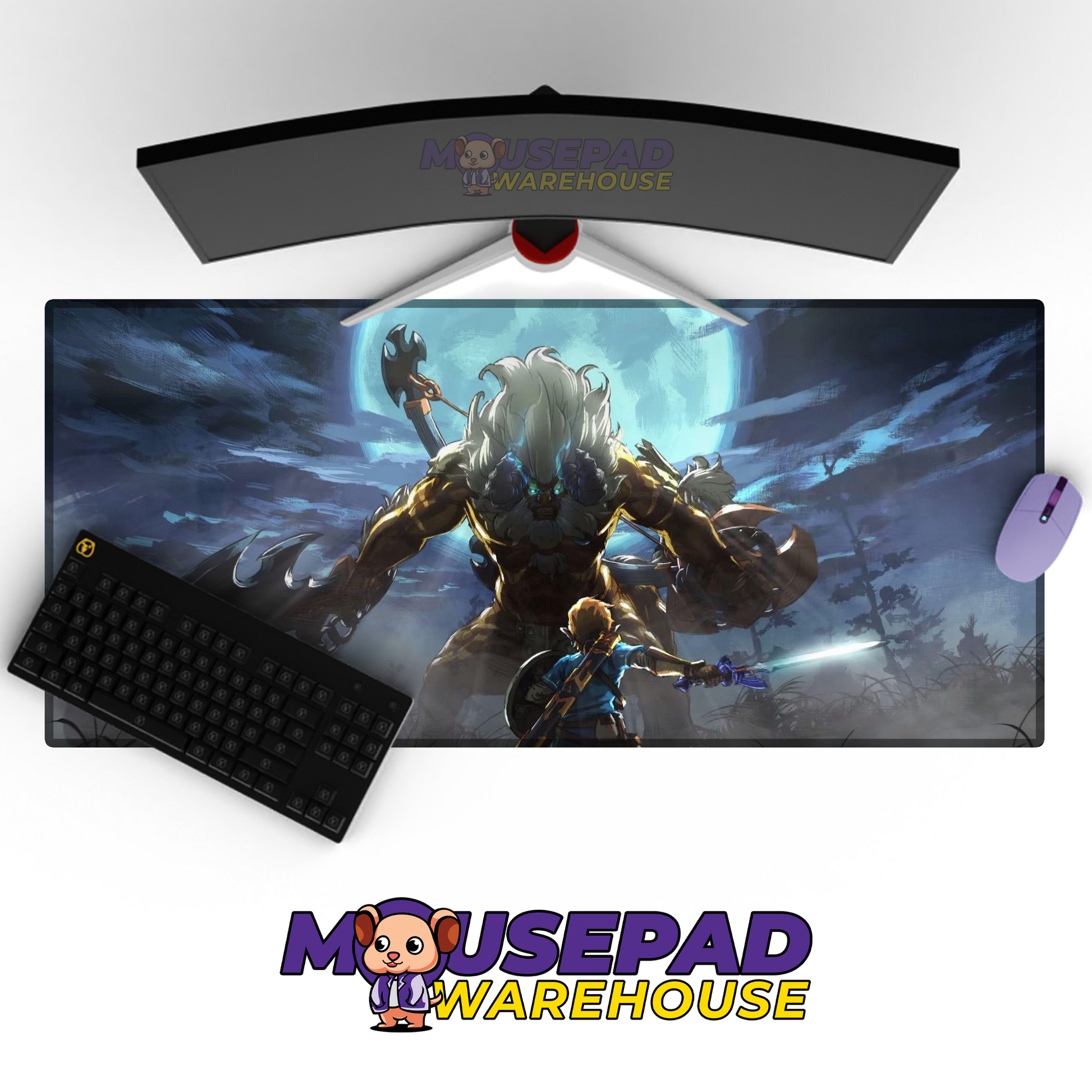 The Legend of Zelda Breath of the Wild V5 Mousepad Mockup