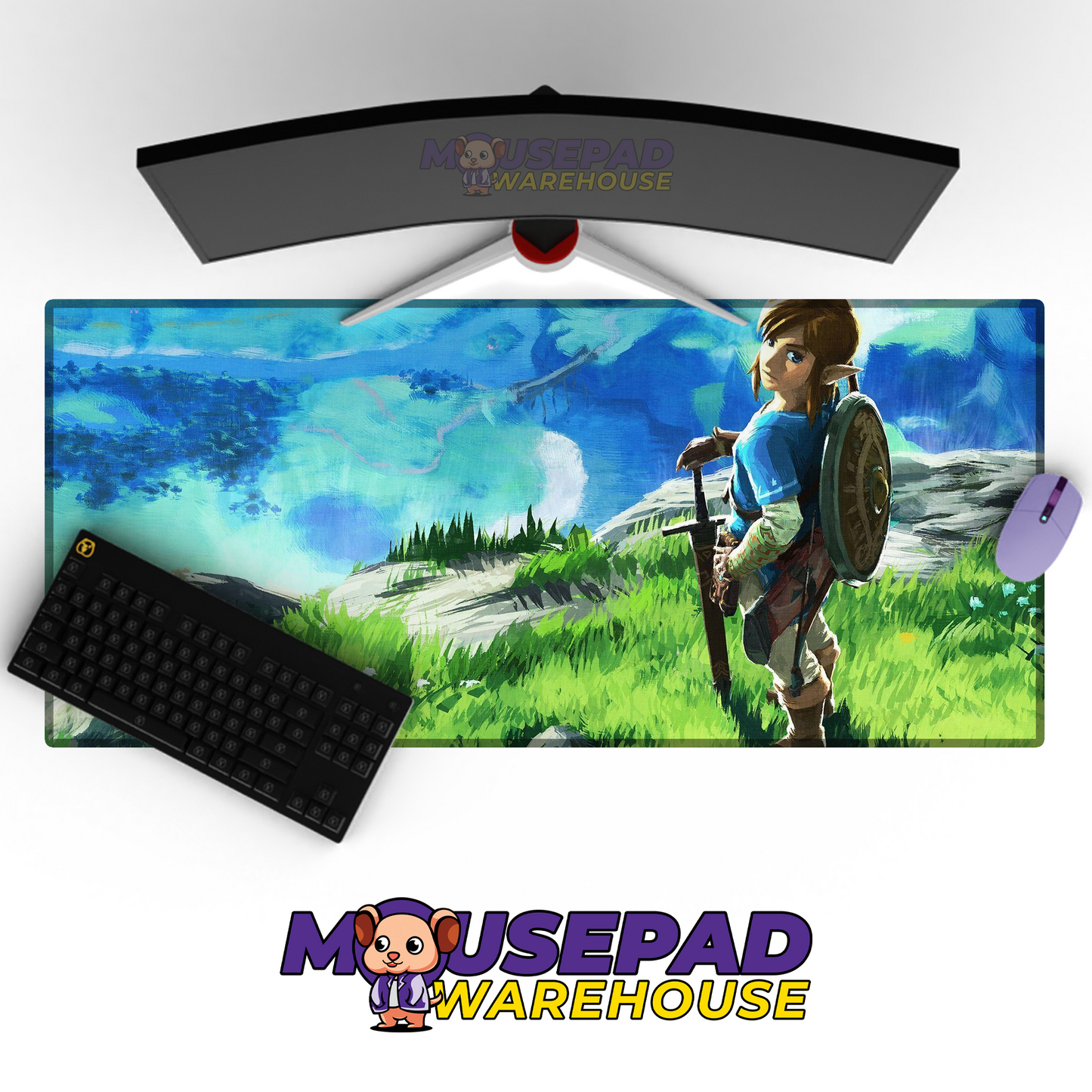 The Legend of Zelda Breath of the Wild V8 Mousepad Mockup