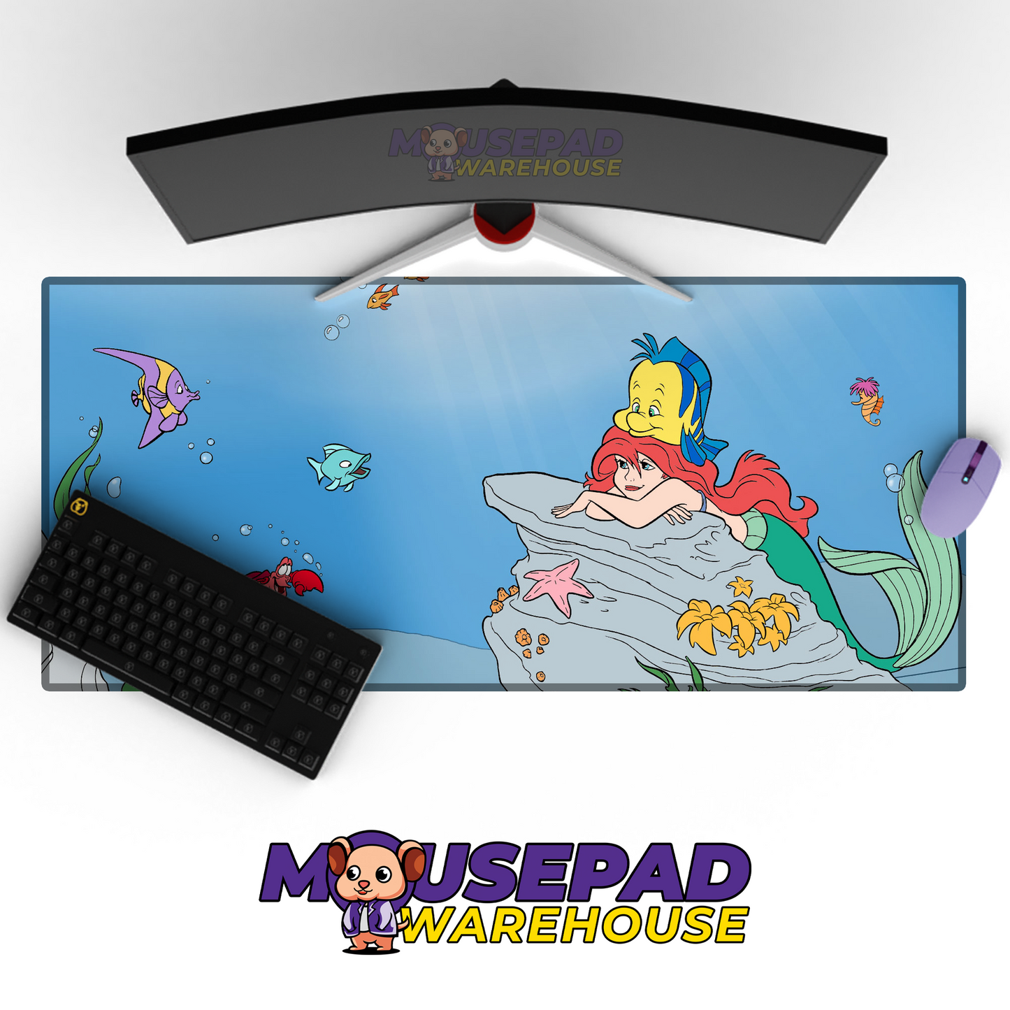 The Little Mermaid V8 Mousepad Mockup
