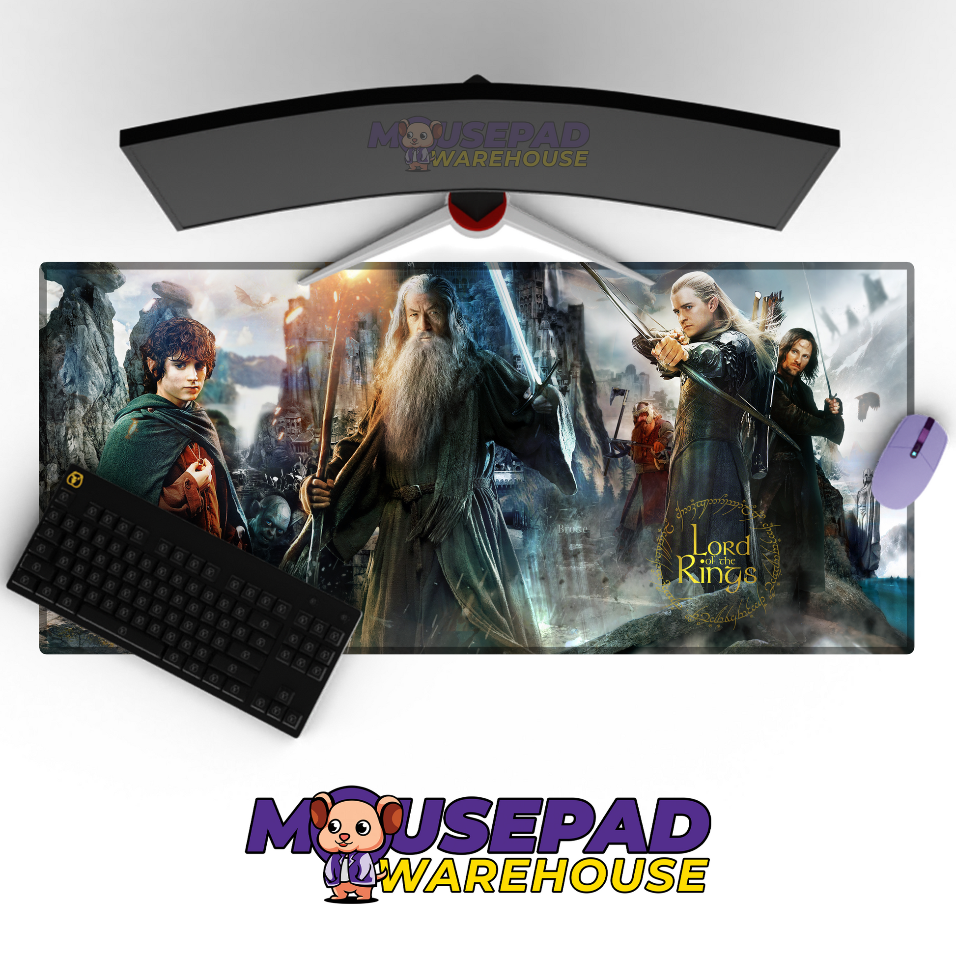 The Lord of the Rings V2 Mousepad Mockup