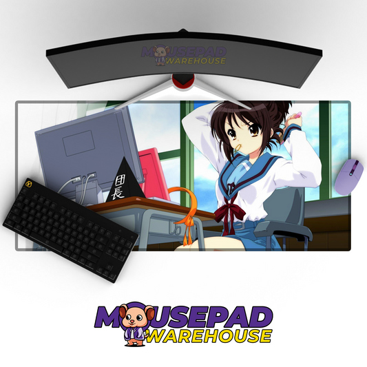The Melancholy of Haruhi Suzumiya V2 Mousepad Mockup