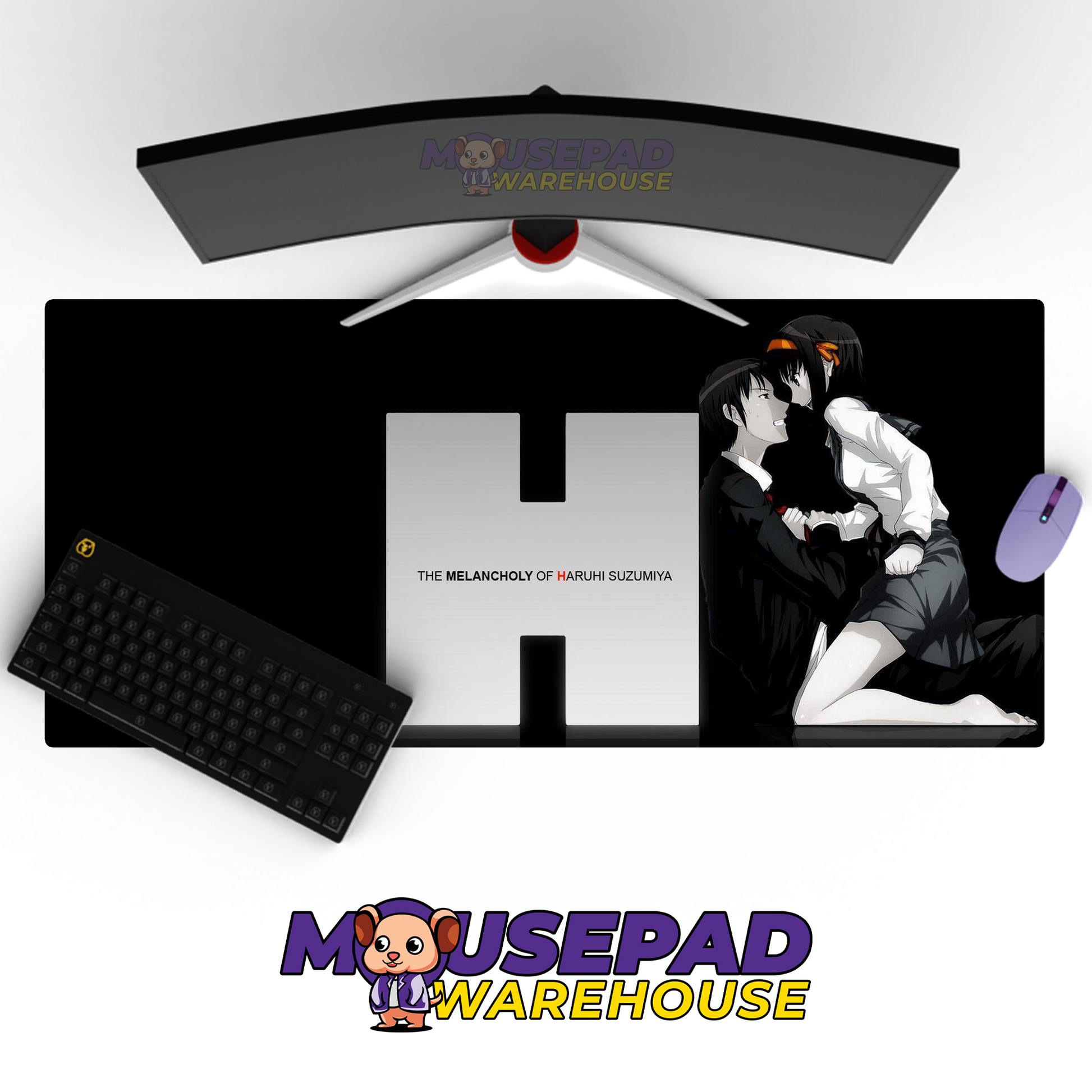 The Melancholy of Haruhi Suzumiya V3 Mousepad Mockup