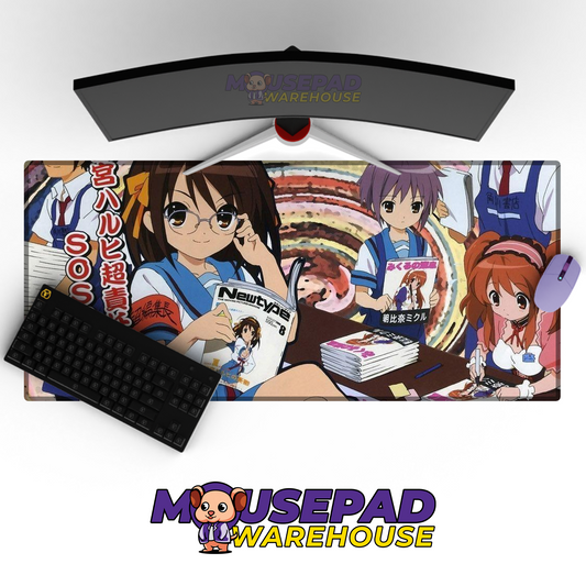 The Melancholy of Haruhi Suzumiya V6 Mousepad Mockup