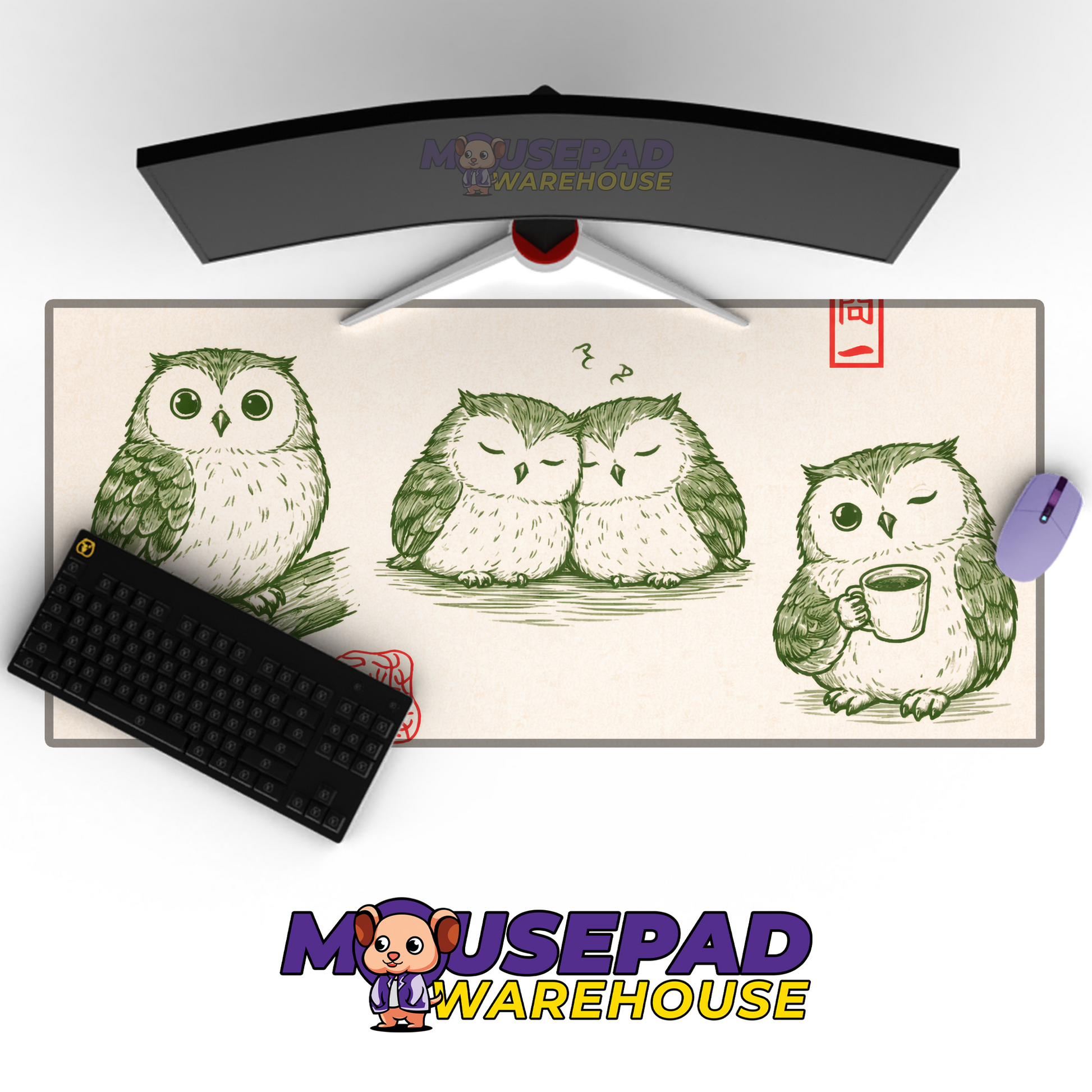 The Owl Matsumoto Hoji Style Mockup