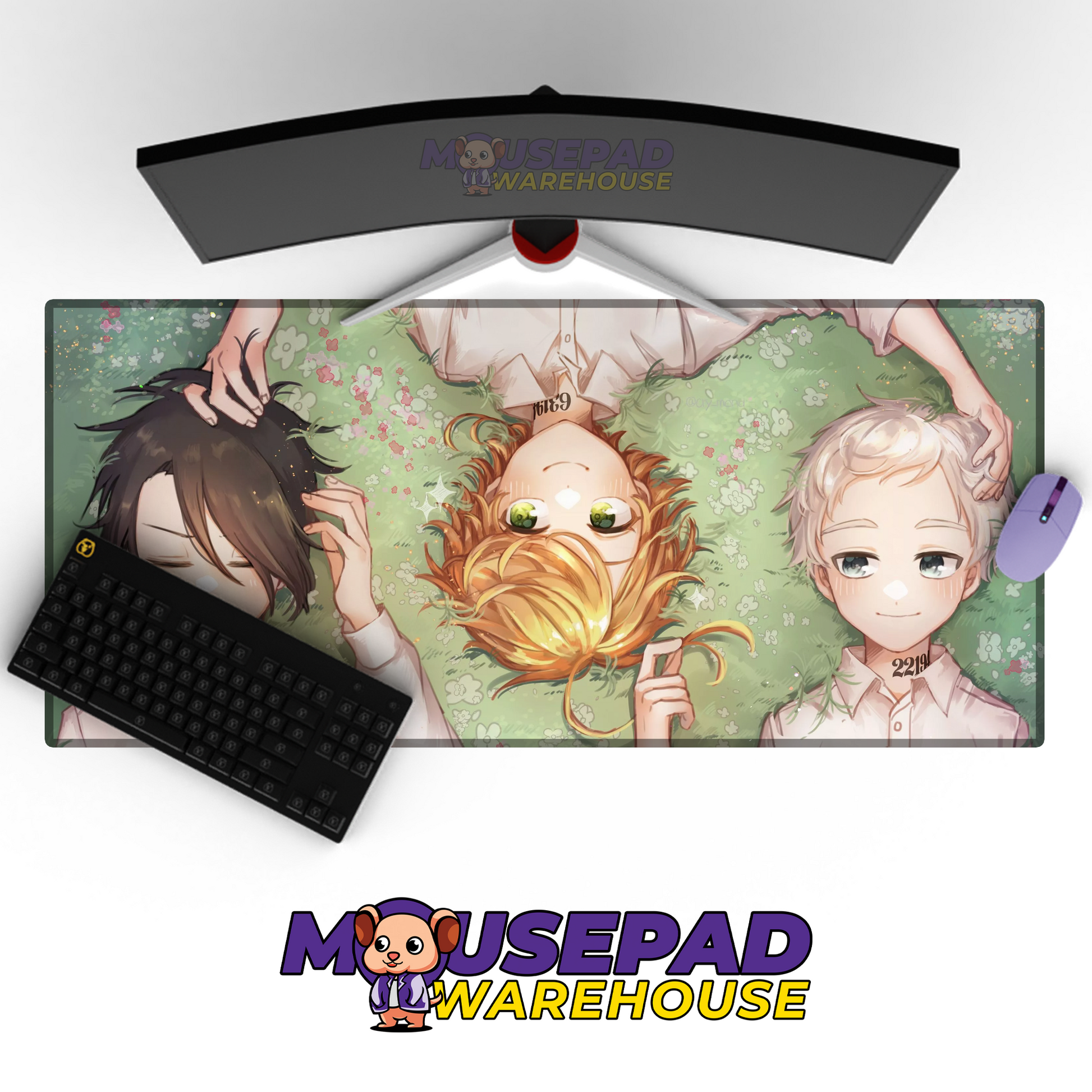 The Promised Neverland V31 Mousepad Mockup