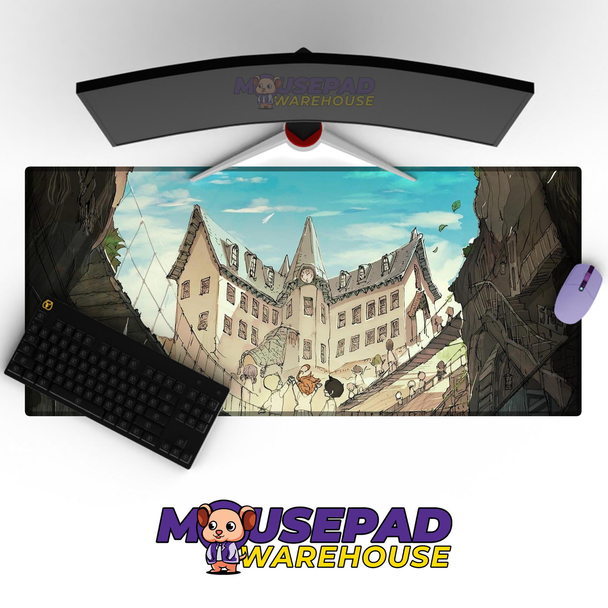 The Promised Neverland V4 Mousepad Mockup
