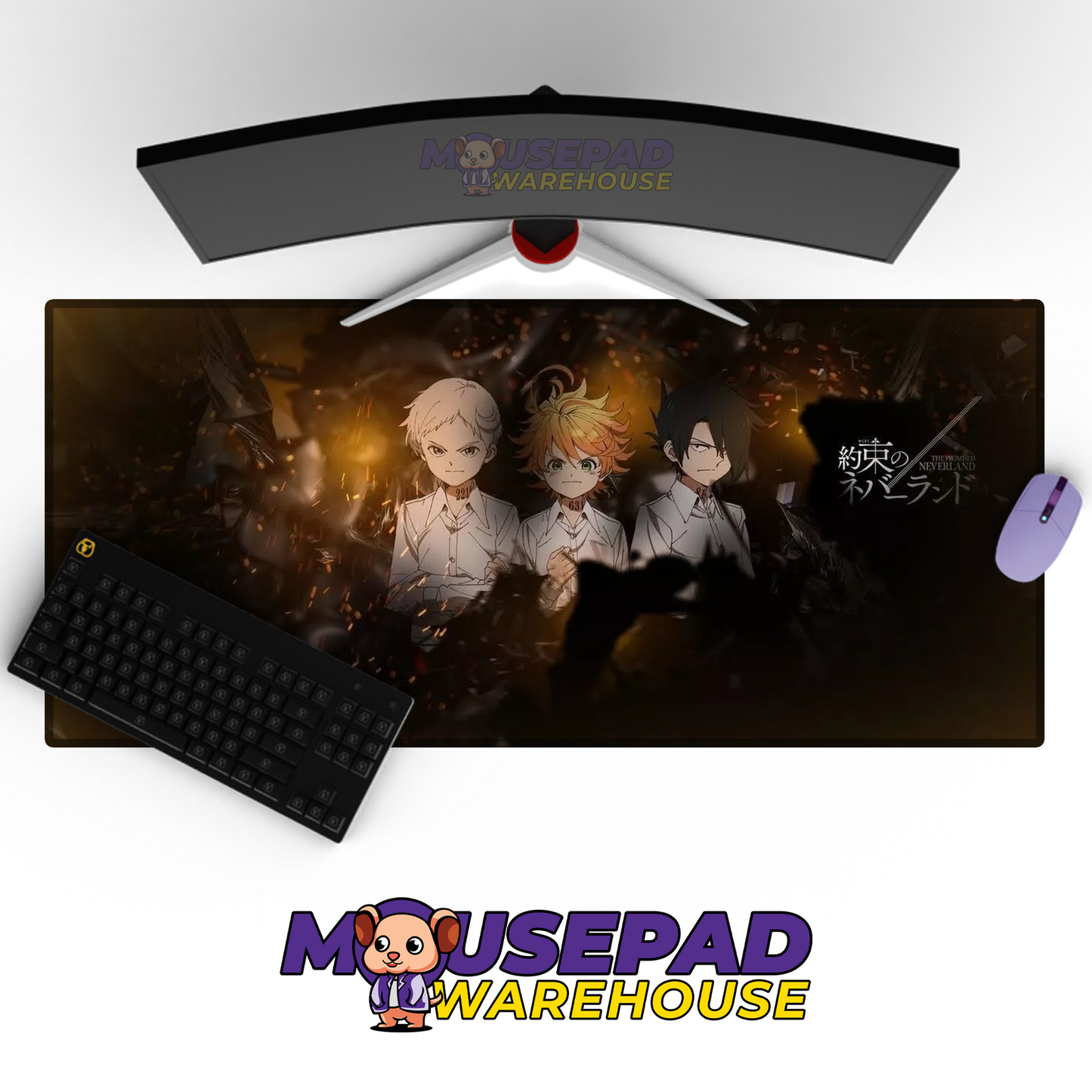 The Promised Neverland V9 Mousepad Mockup