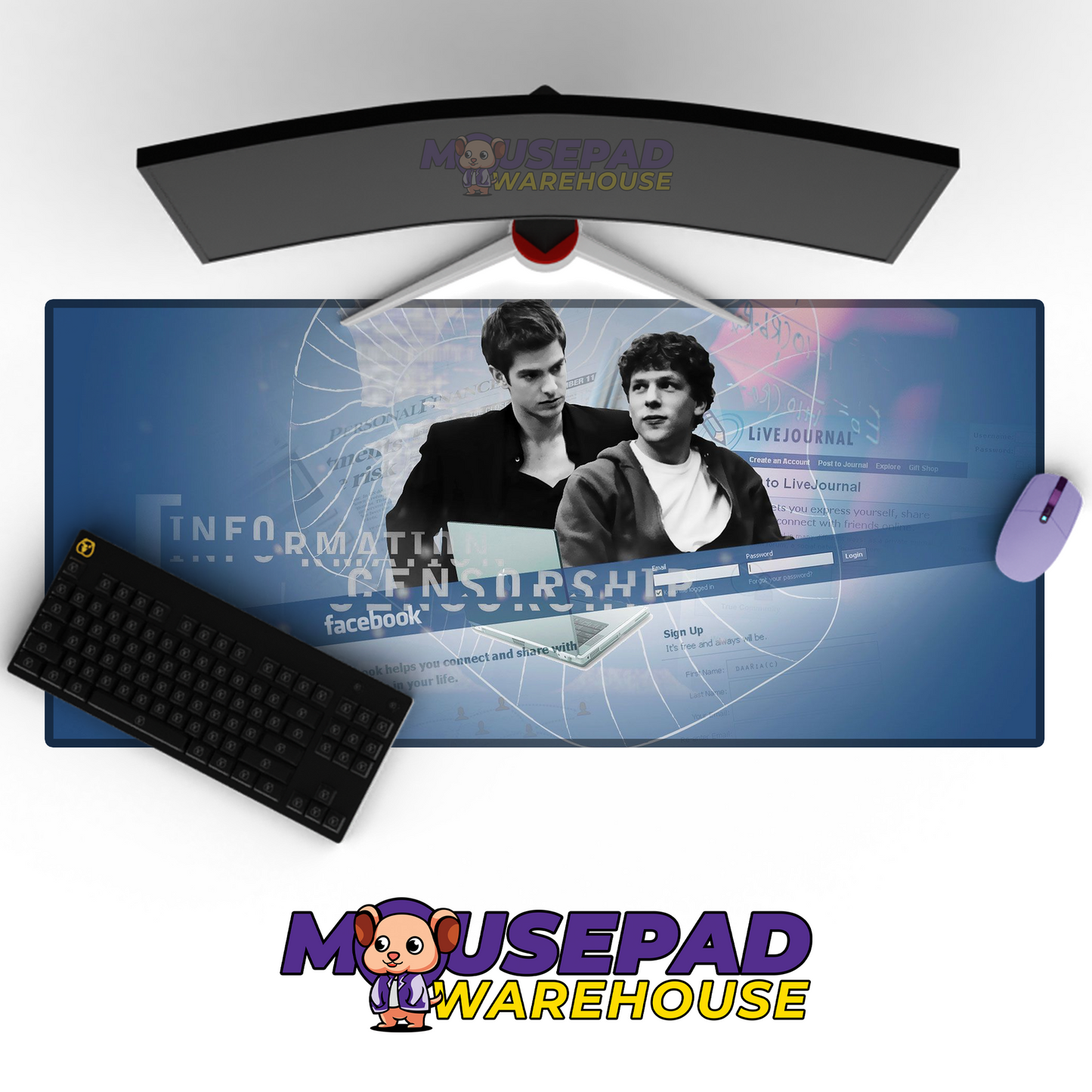 The Social Network V4 Mousepad Mockup