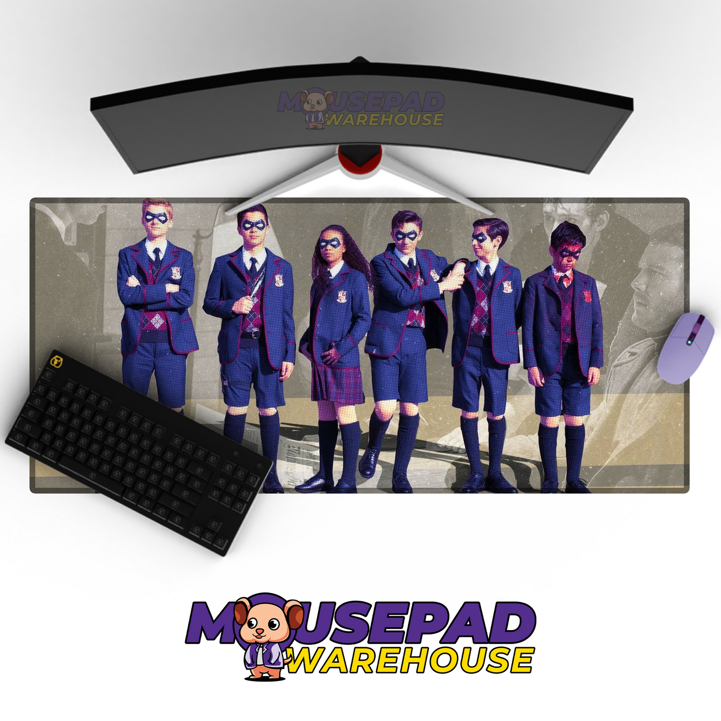 The Umbrella Academy V16 Mousepad Mockup