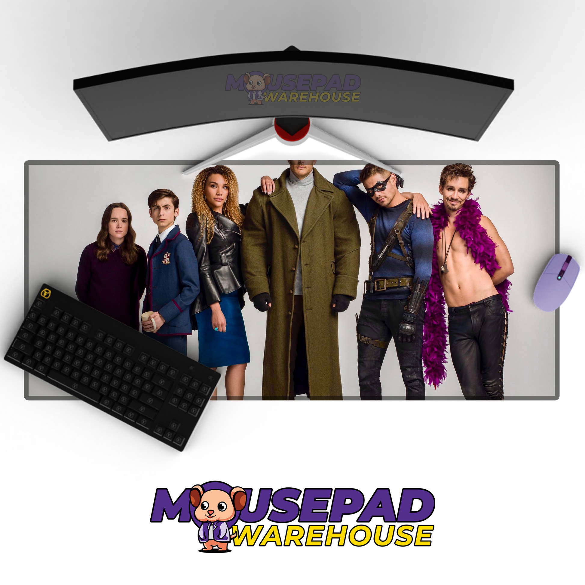 The Umbrella Academy V21 Mousepad Mockup