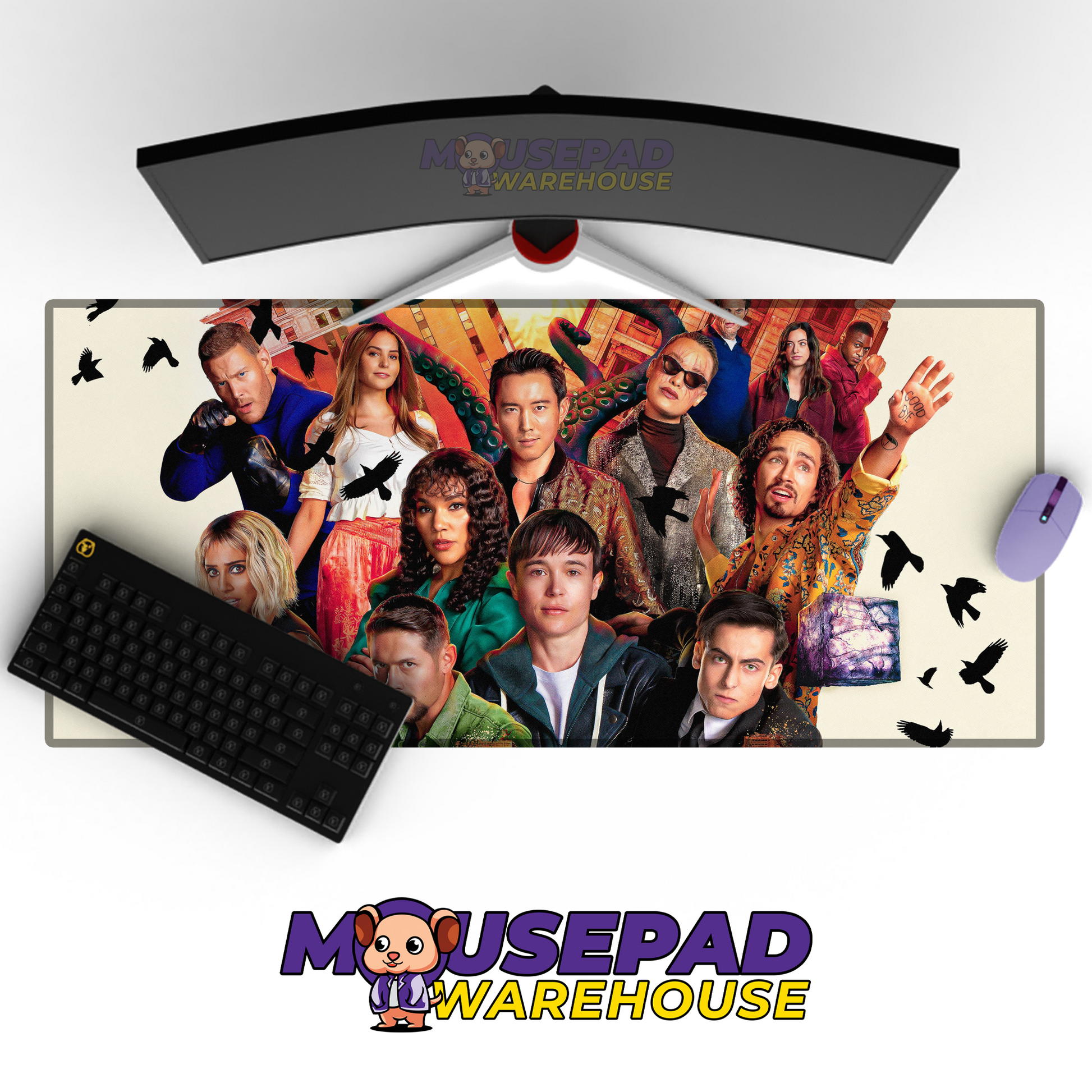 The Umbrella Academy V25 Mousepad Mockup