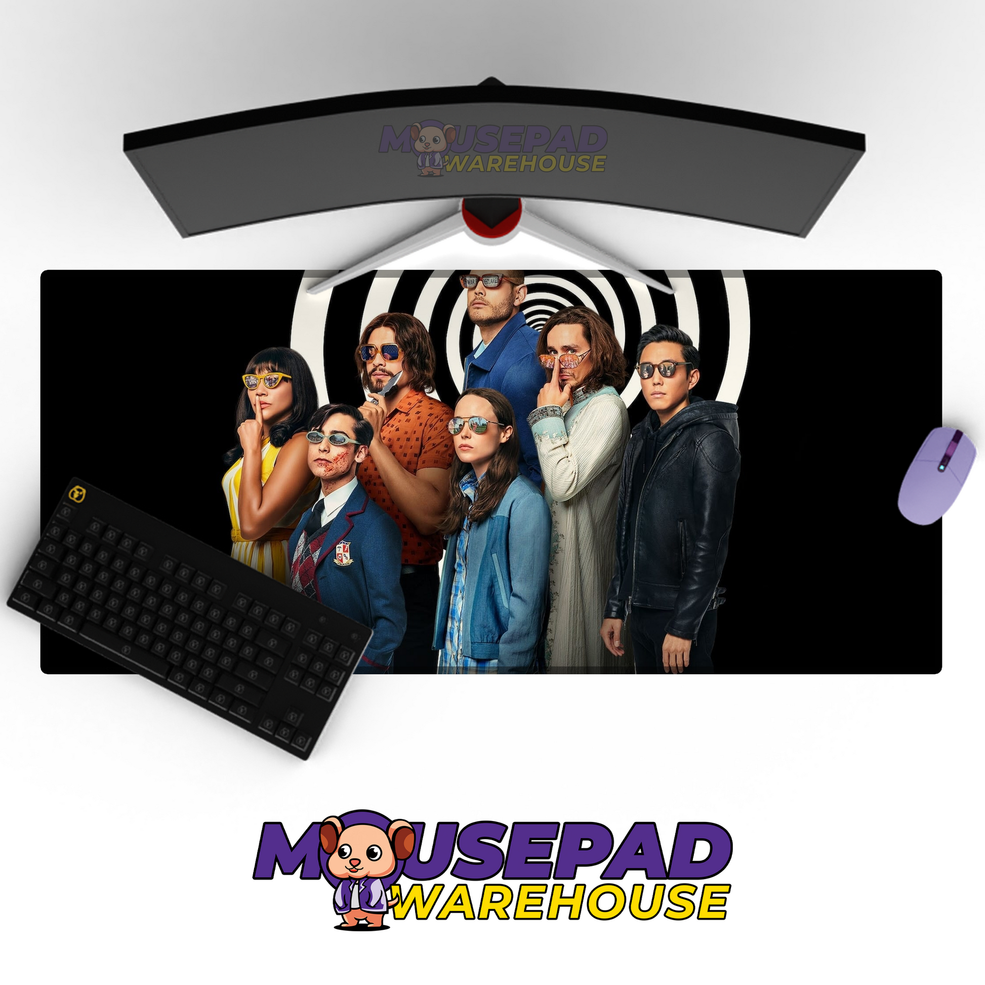 The Umbrella Academy V28 Mousepad Mockup