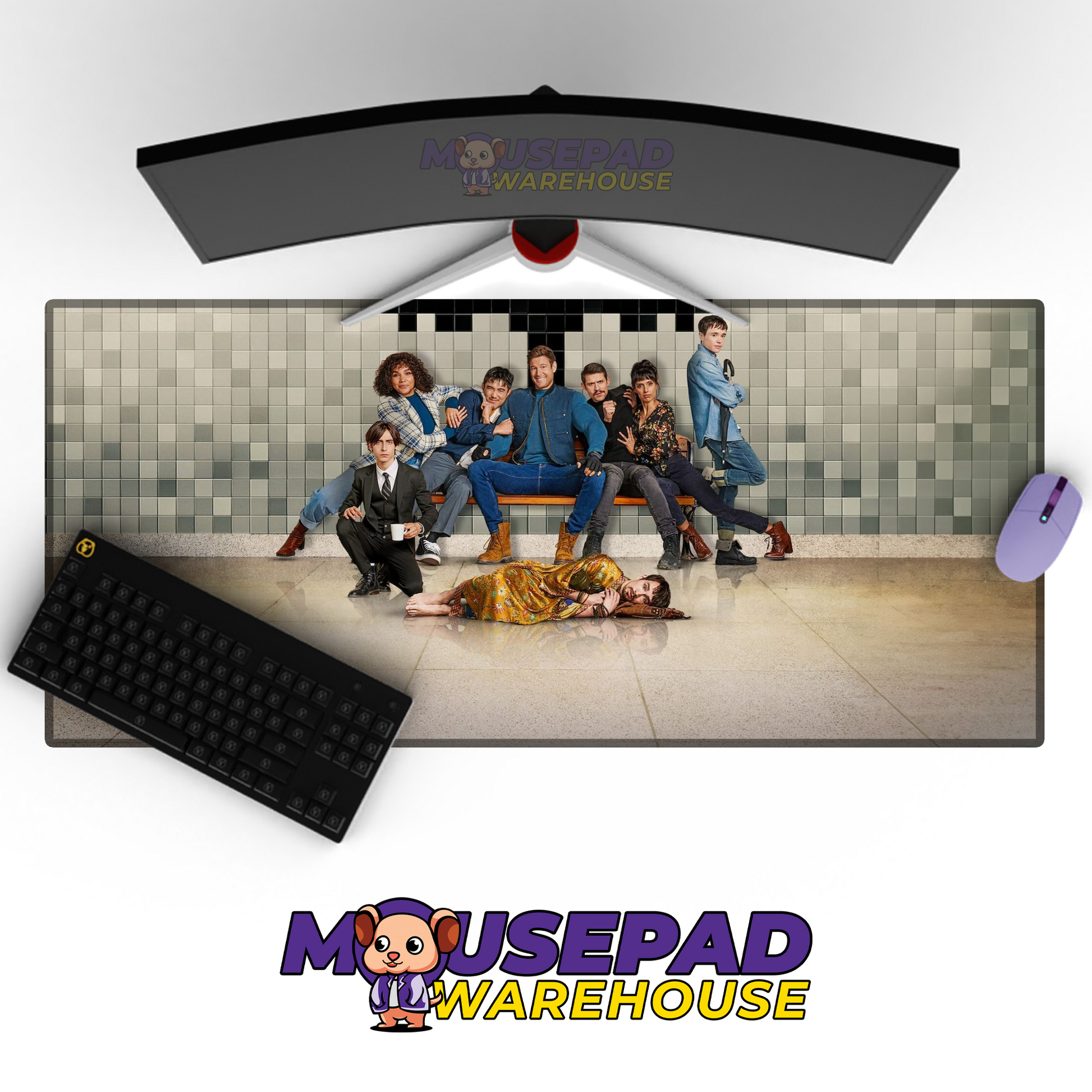 The Umbrella Academy V9 Mousepad Mockup
