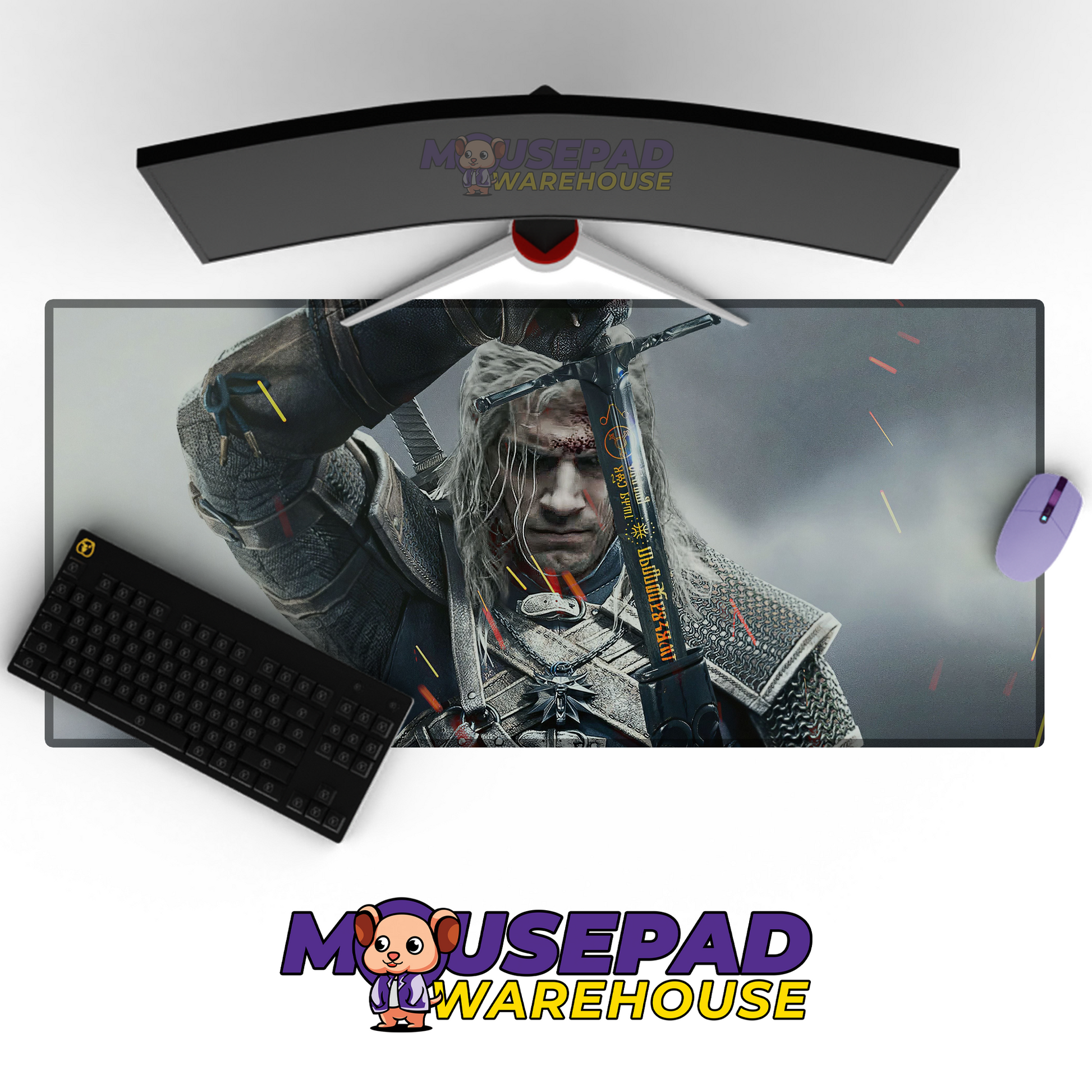 The Witcher V32 Mousepad Mockup