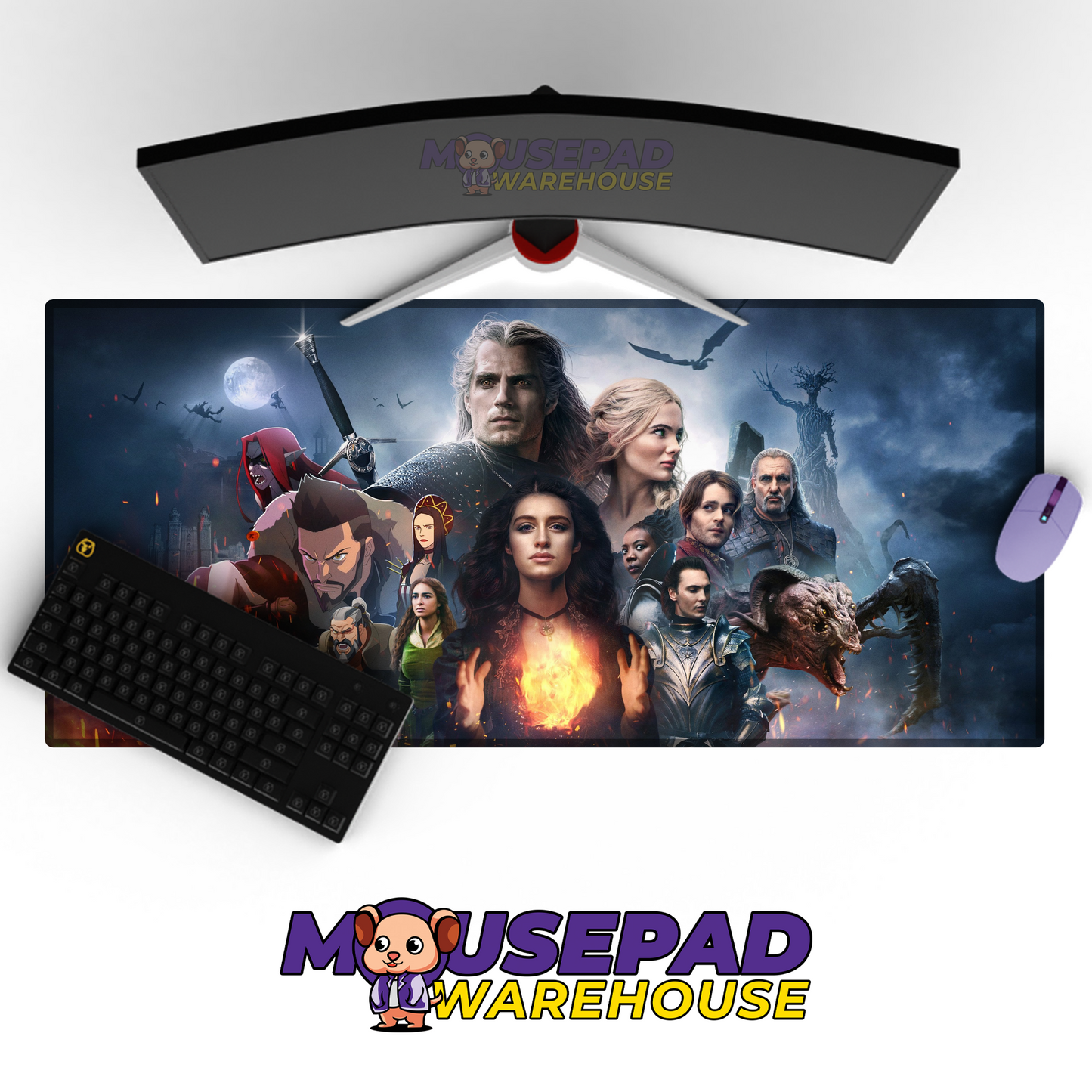 The Witcher V9 Mousepad Mockup