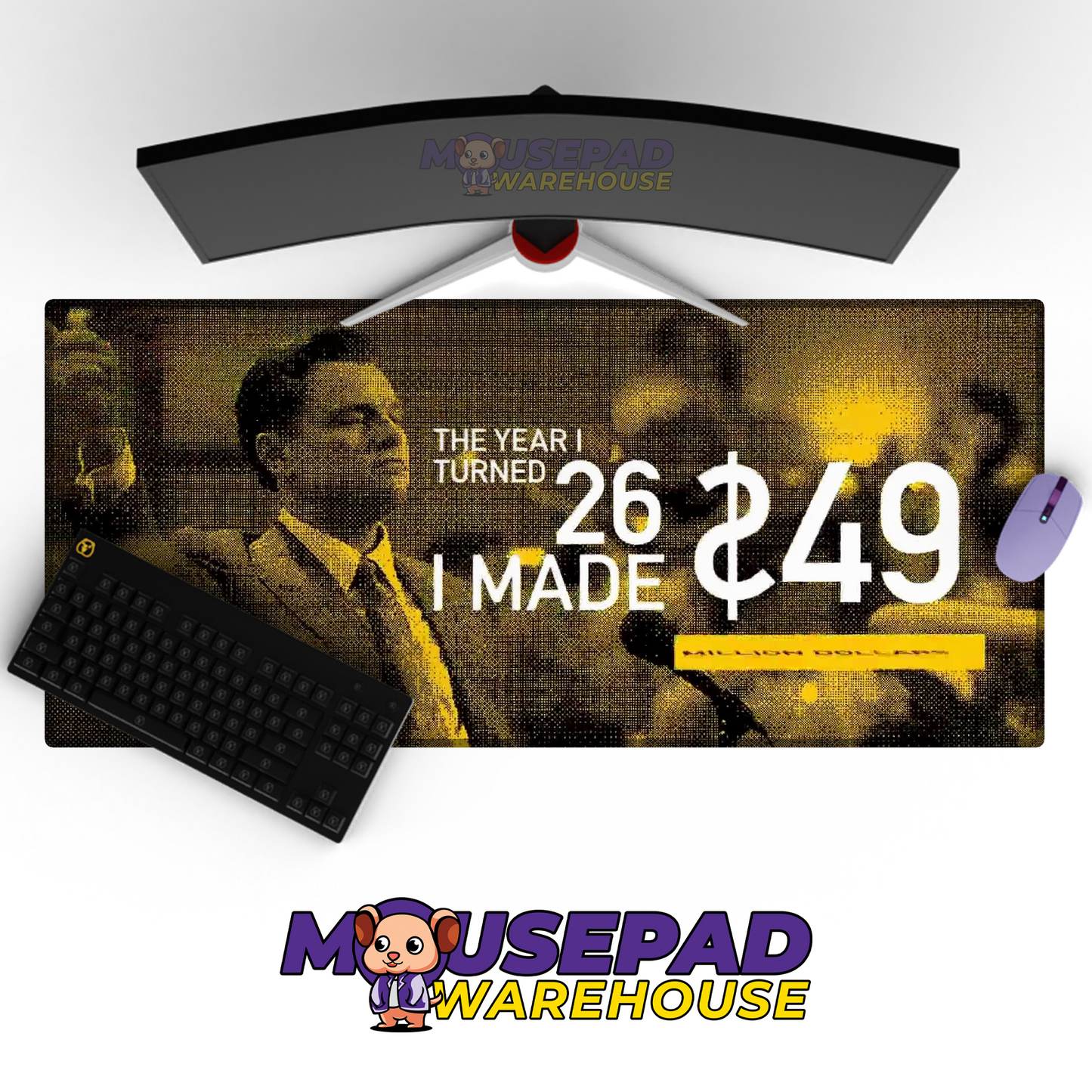 The Wolf of Wall Street V7 Mousepad Mockup