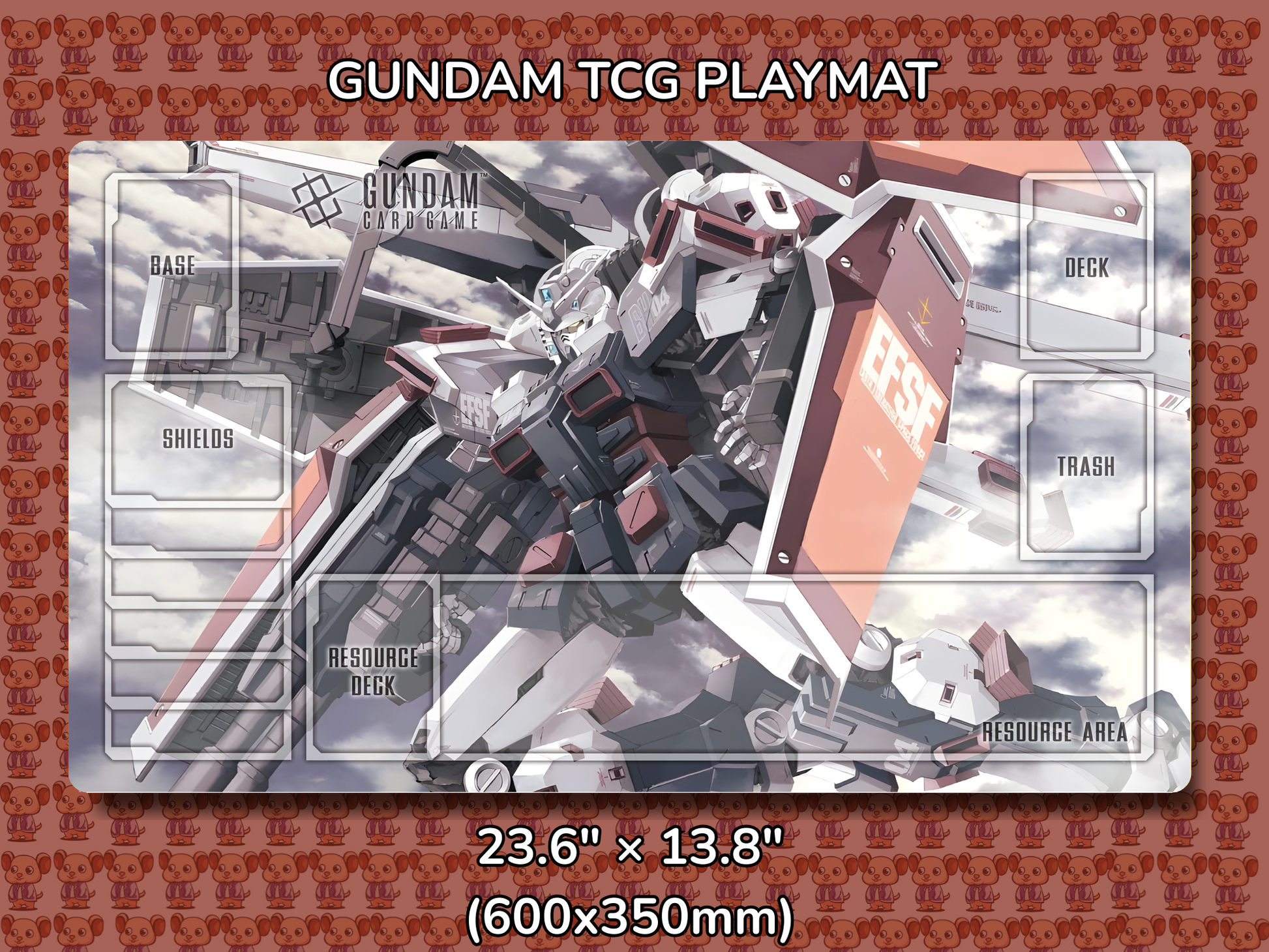 Thunderbolt Gundam TCG Playmat Mockup