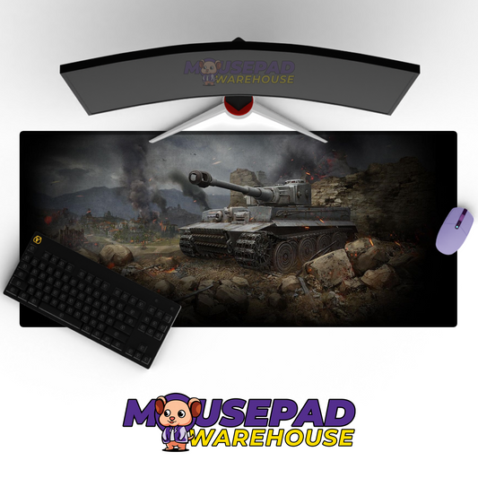 Tiger Tank WWII V10 Mousepad Deskmat Mockup