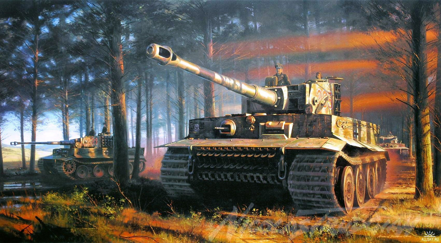 Tiger Tank WWII V12 Mousepad Deskmat