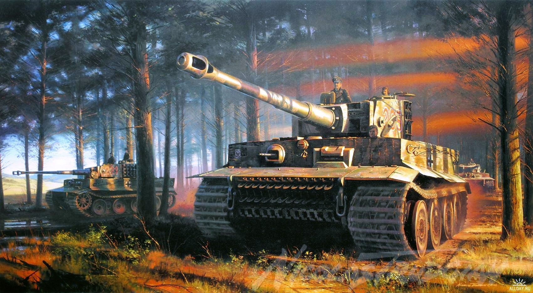 Tiger Tank WWII V12 Mousepad Deskmat