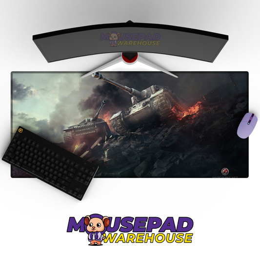 Tiger Tank WWII V19 Mousepad Deskmat Mockup