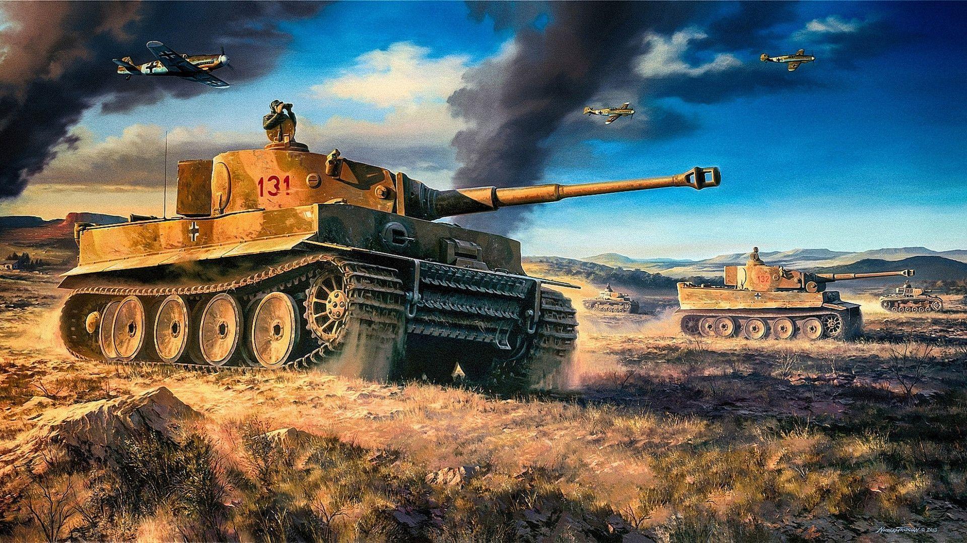Tiger Tank WWII V1 Mousepad Deskmat