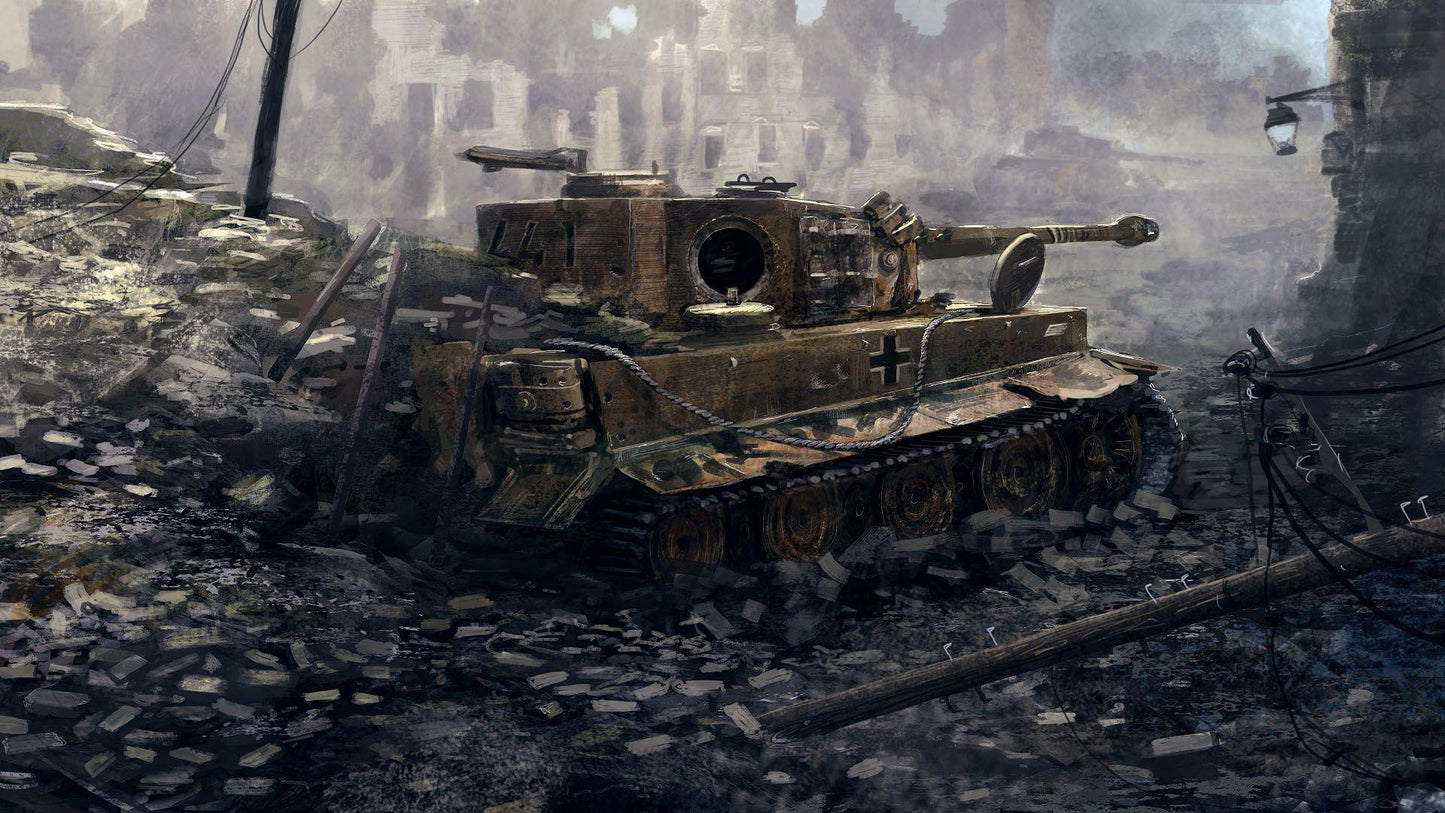 Tiger Tank WWII V2 Mousepad Deskmat