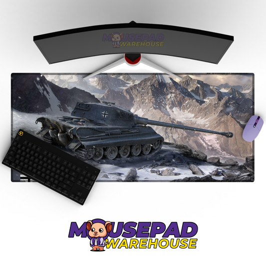 Tiger Tank WWII V3 Mousepad Deskmat Mockup