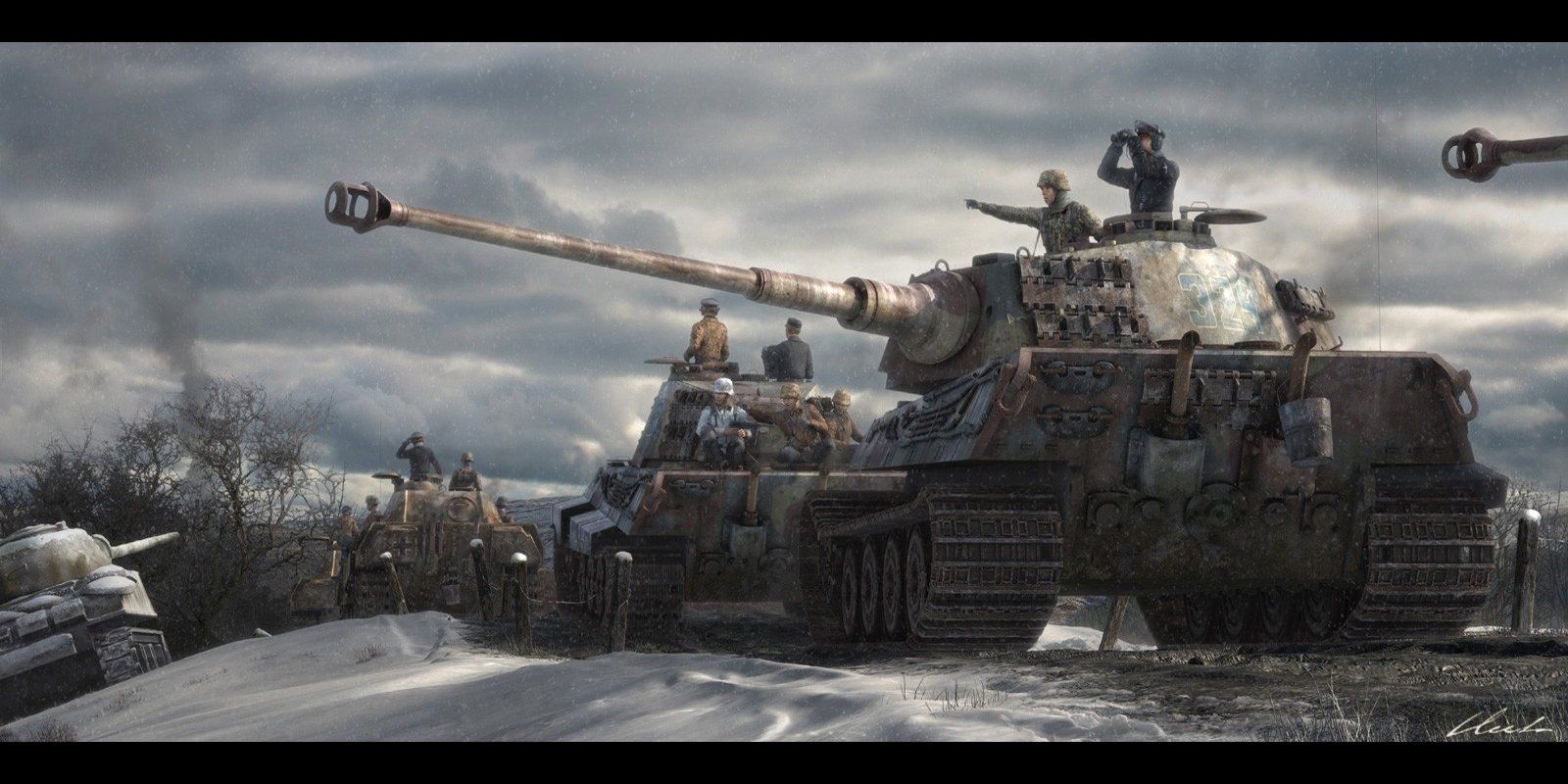 Tiger Tank WWII V5 Mousepad Deskmat