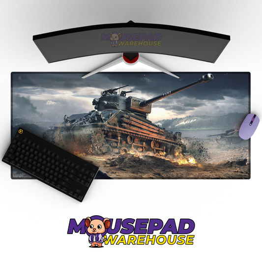 Tiger Tank WWII V6 Mousepad Deskmat Mockup