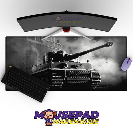 Tiger Tank WWII V7 Mousepad Deskmat Mockup