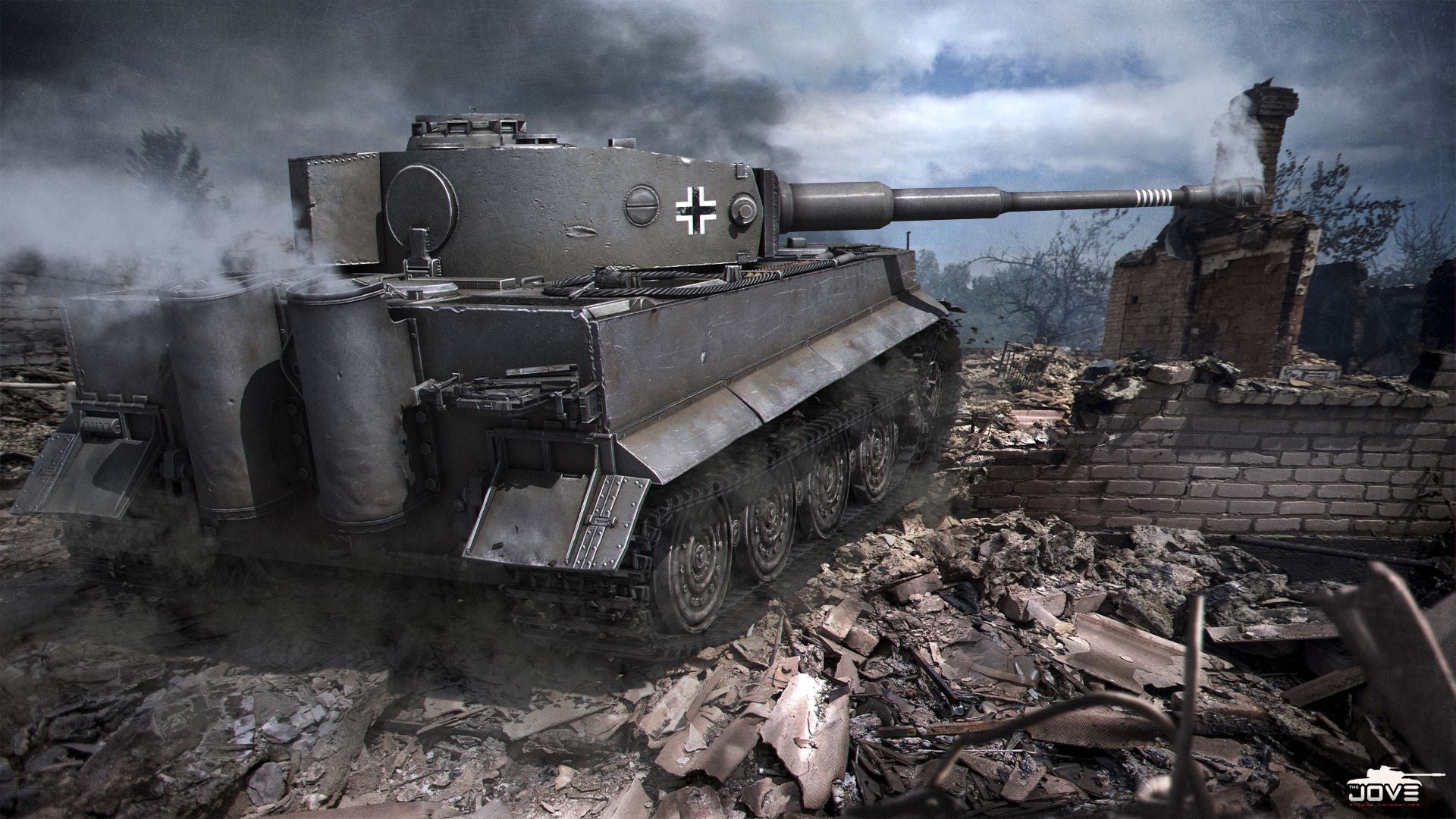 Tiger Tank WWII V8 Mousepad Deskmat