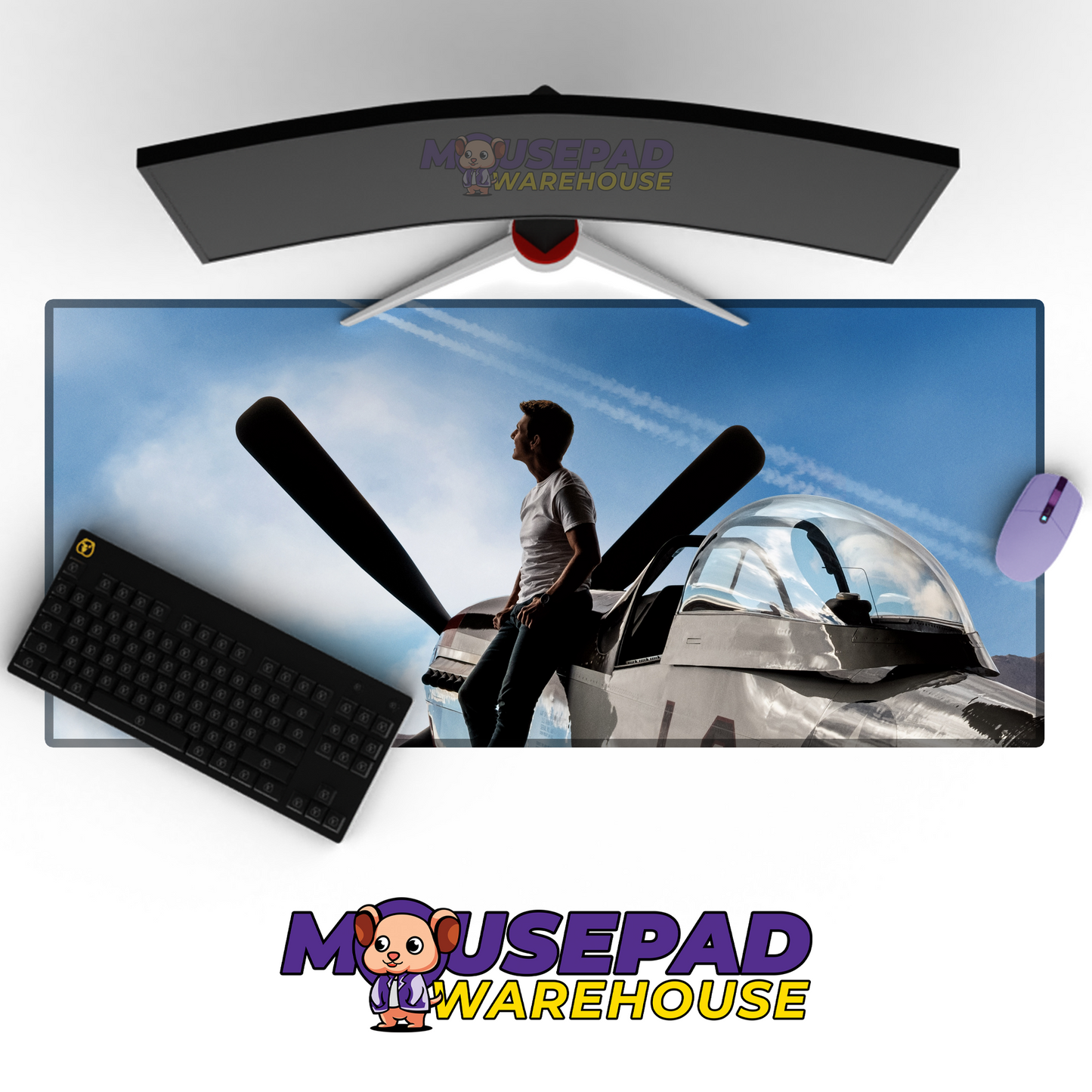 Top Gun V1 Mousepad Mockup
