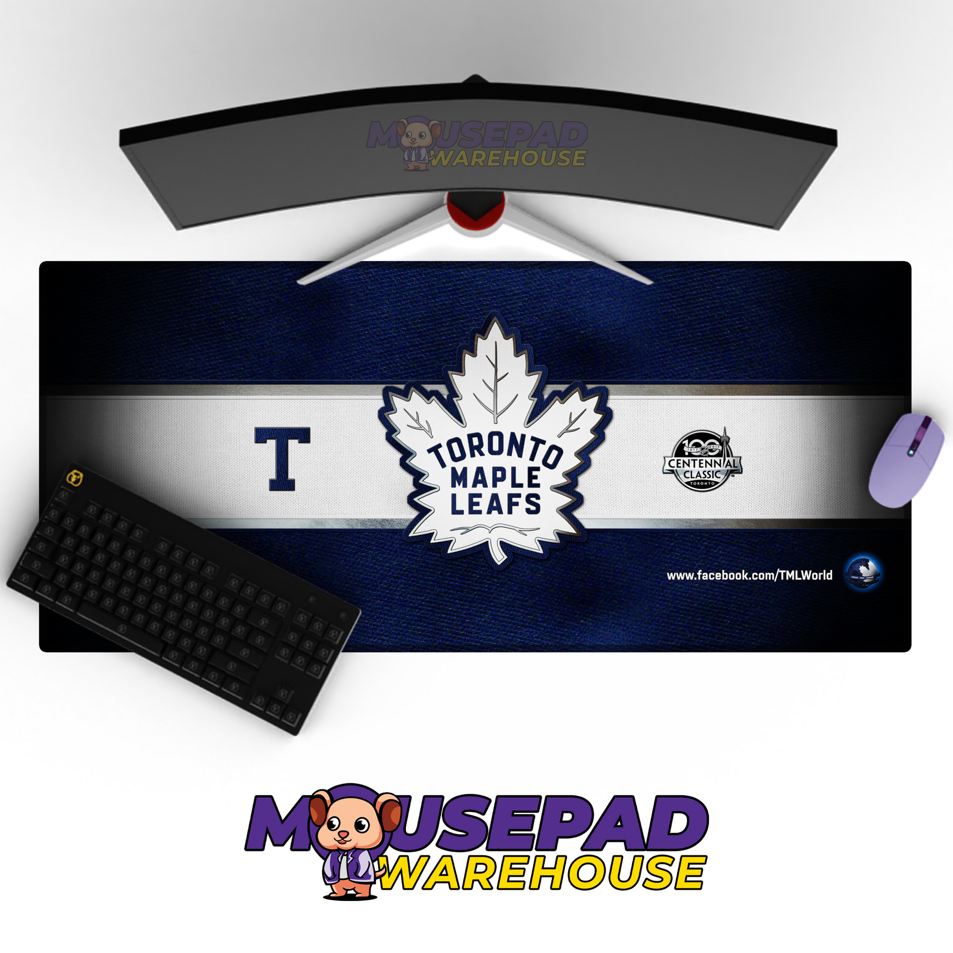 Toronto Maple Leafs V15 Mousepad Deskmat Mockup