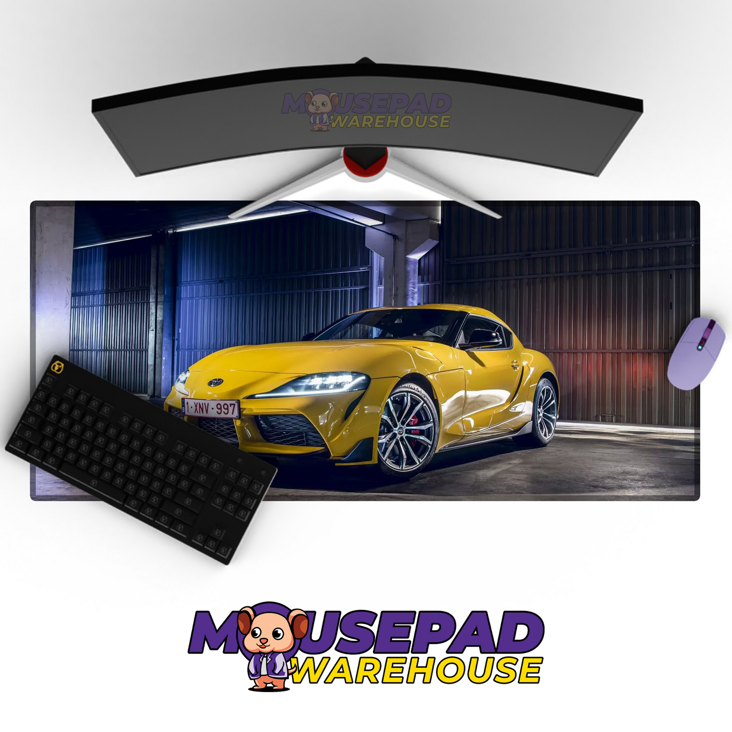 Toyota Supra V15 Mousepad Mockup