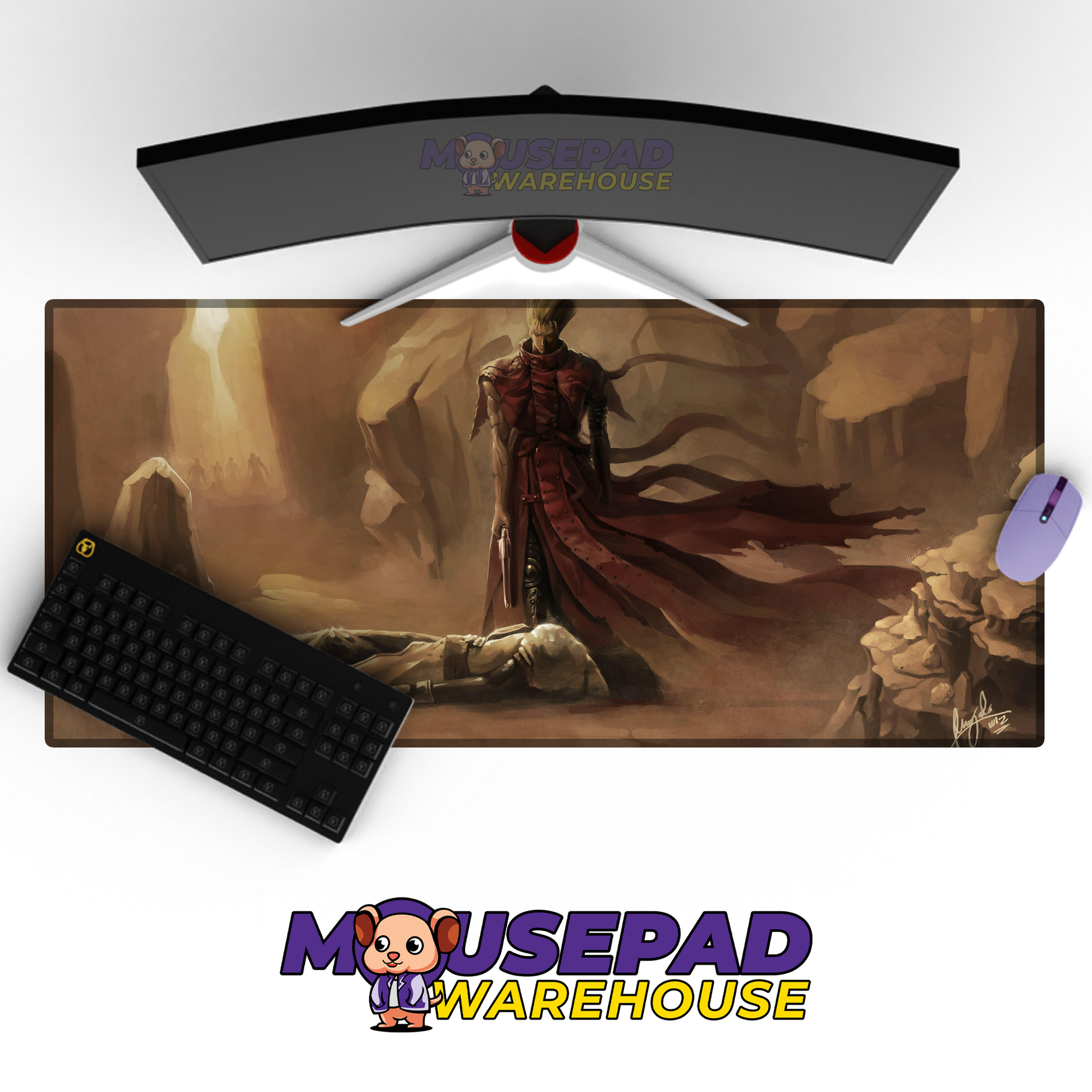 Trigun V38 Mousepad Mockup