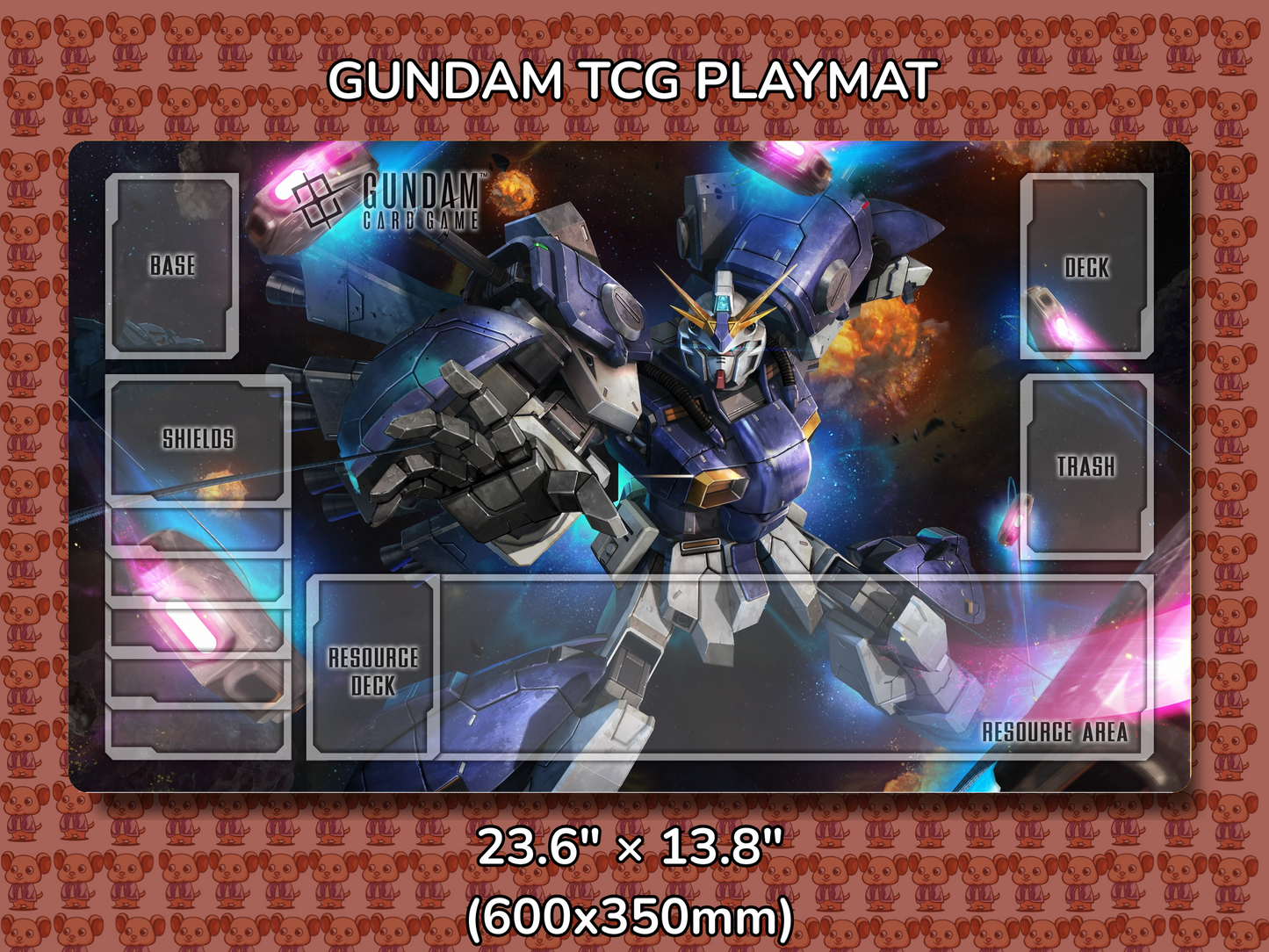 Tristan Gundam TCG Playmat Mockup