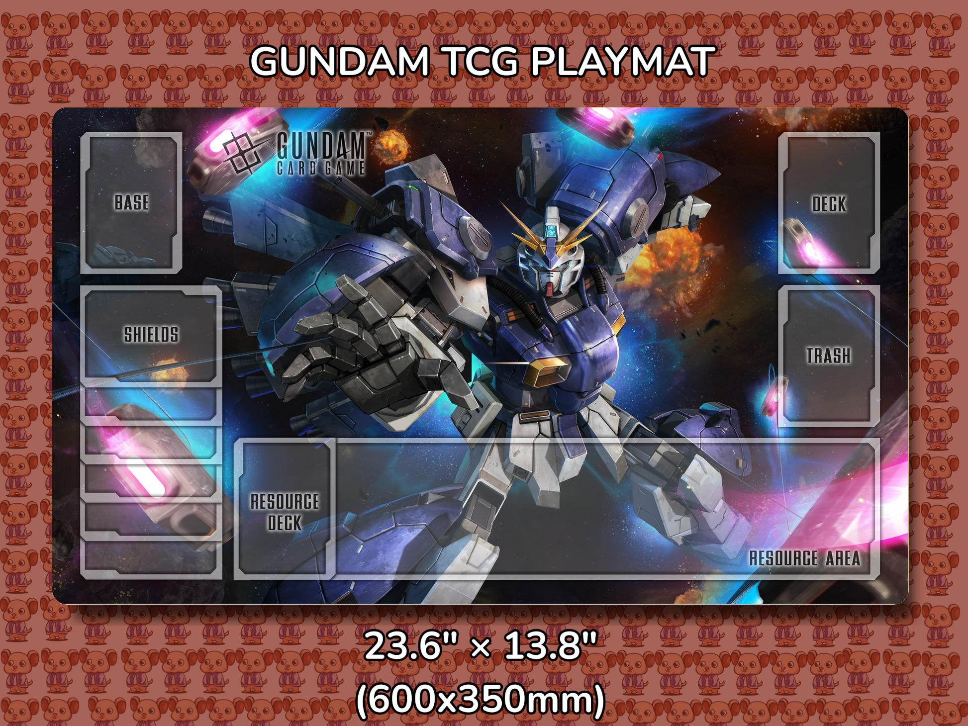 Tristan Gundam TCG Playmat Mockup