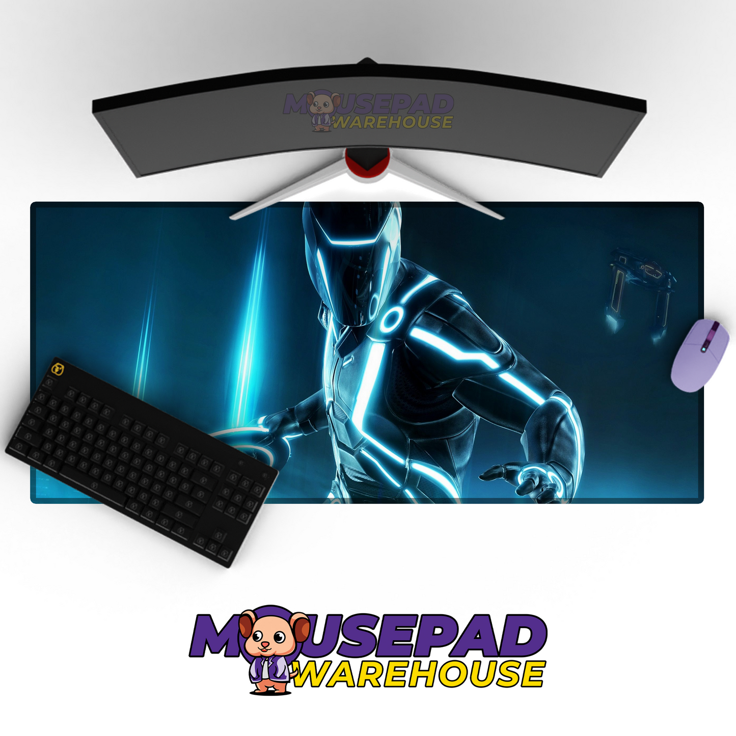 Tron Legacy V10 Mousepad Mockup