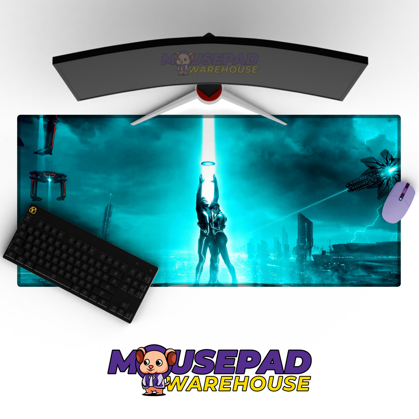 Tron Legacy V9 Mousepad Mockup