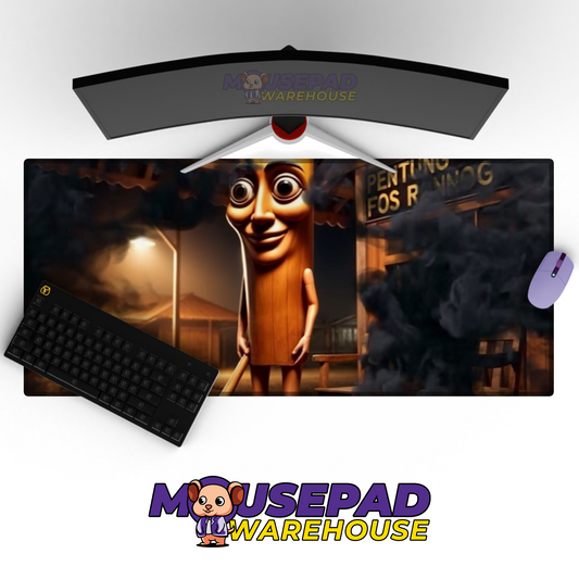 Tung Tung Tung Sahur Meme Mousepad Desk mat Mockup