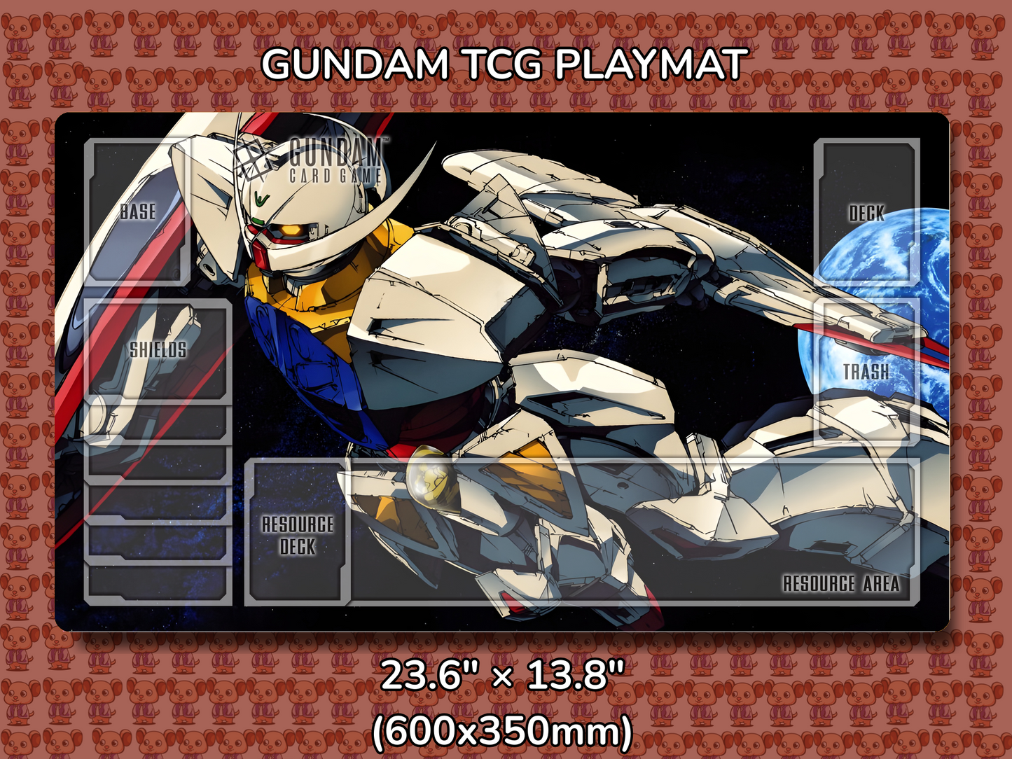 Turn A Gundam V2 Gundam TCG Playmat Mockup