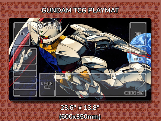 Turn A Gundam V2 Gundam TCG Playmat Mockup